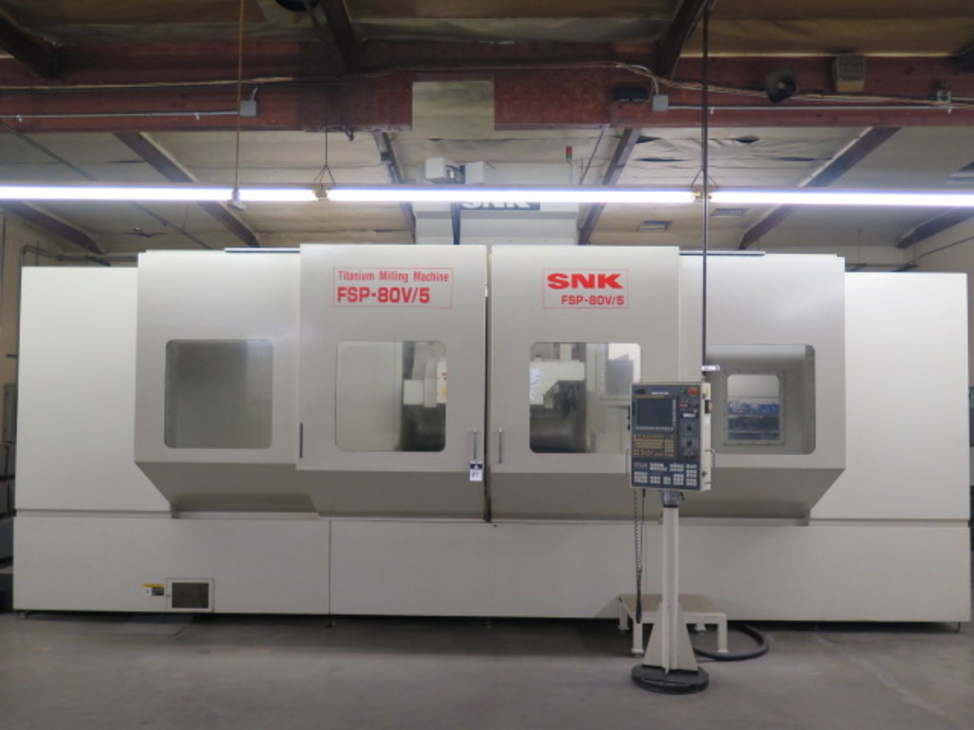 SNK FSP-80 V-5 5-Axis “Titanium Milling Machine s/n 453068 w/ Fanuc Series 31i-MODEL A5, SOLD AS IS