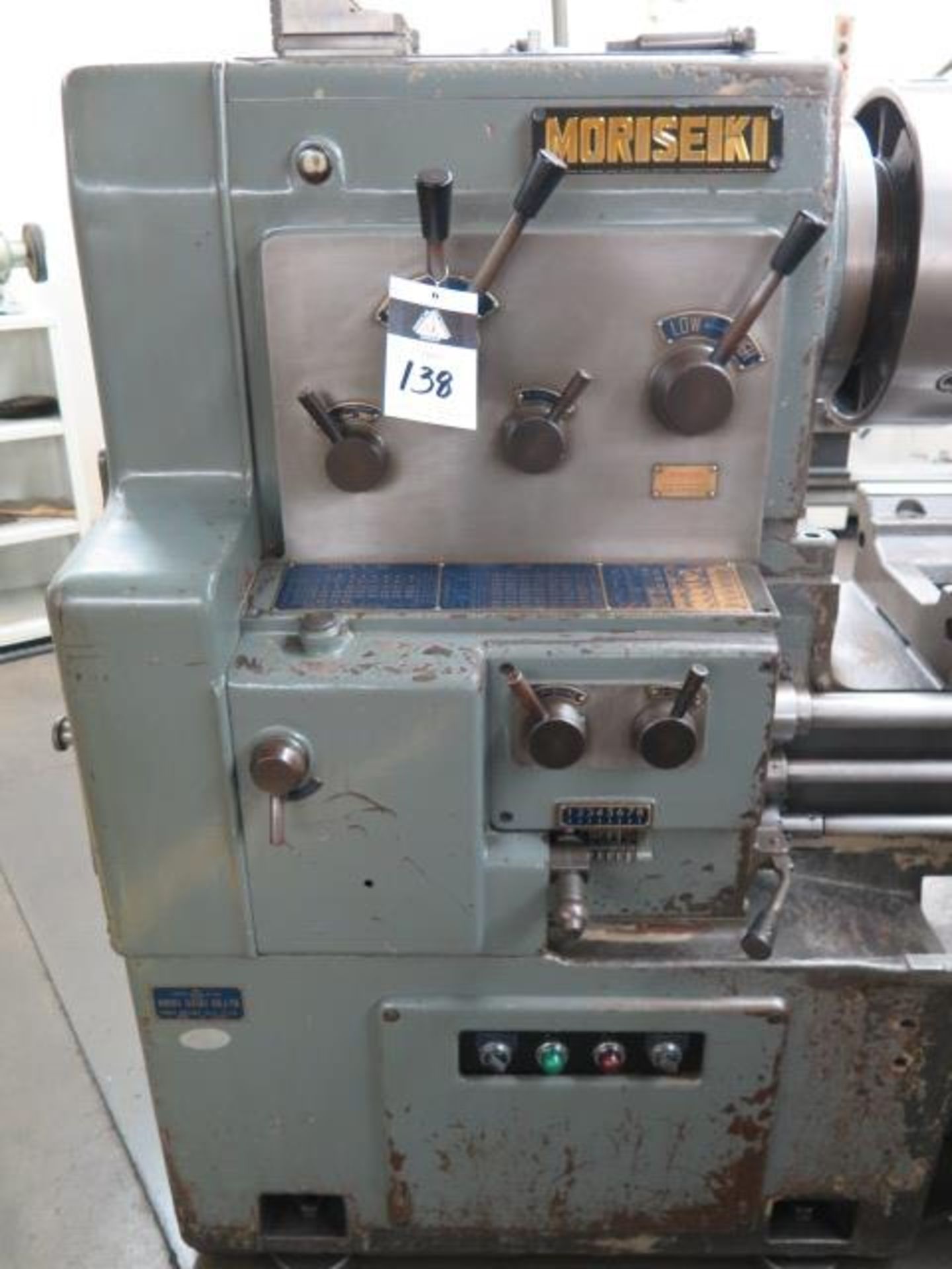 Mori Seiki MH1500G 24” x 62” Geared Head Gap Lathe s/n 2448 w/ 27-1205 RPM, 3” Thru, SOLD AS IS - Image 4 of 17