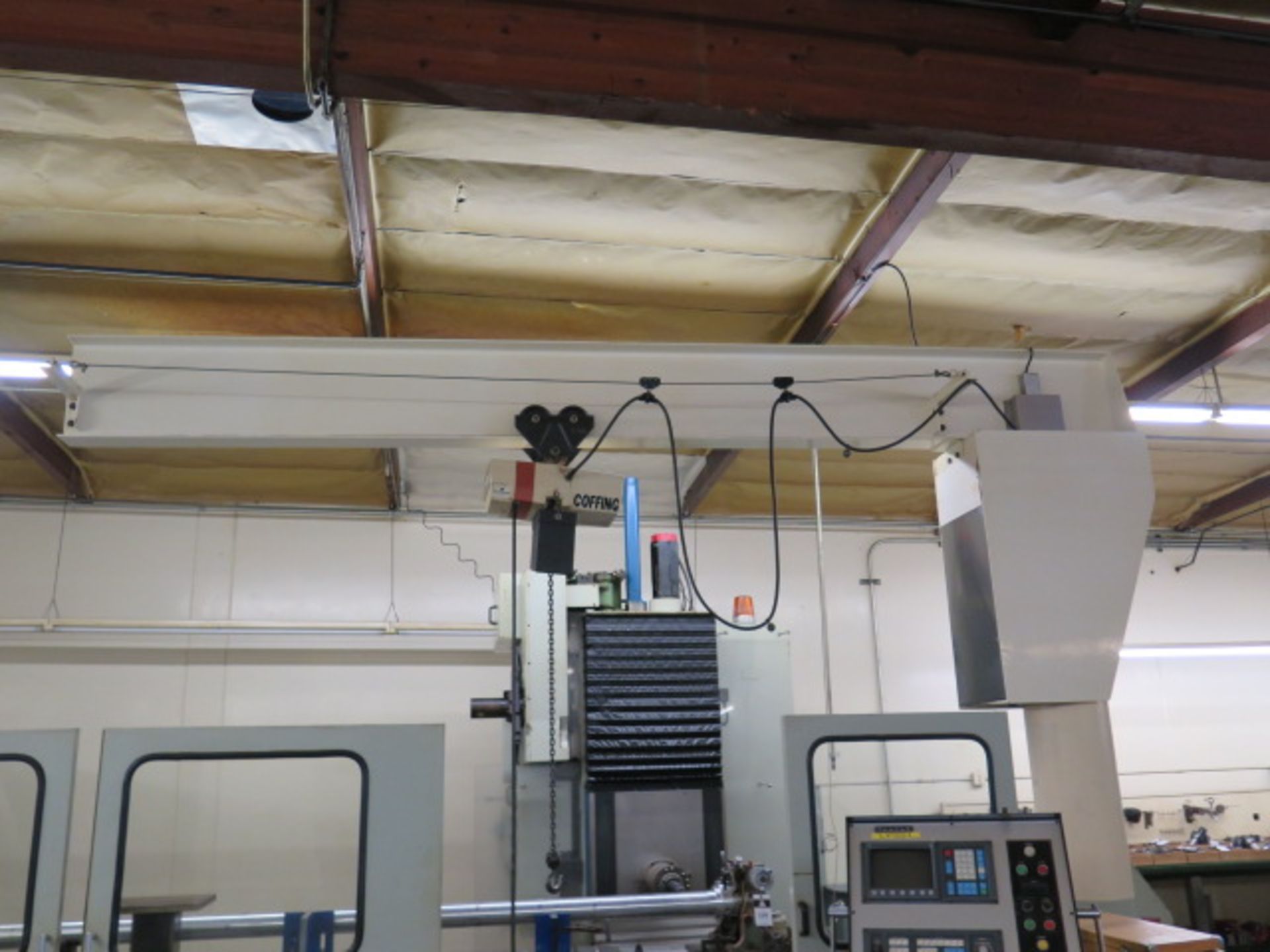 1-Ton Jib with Coffing Hoist (SOLD AS-IS - NO WARRANTY)