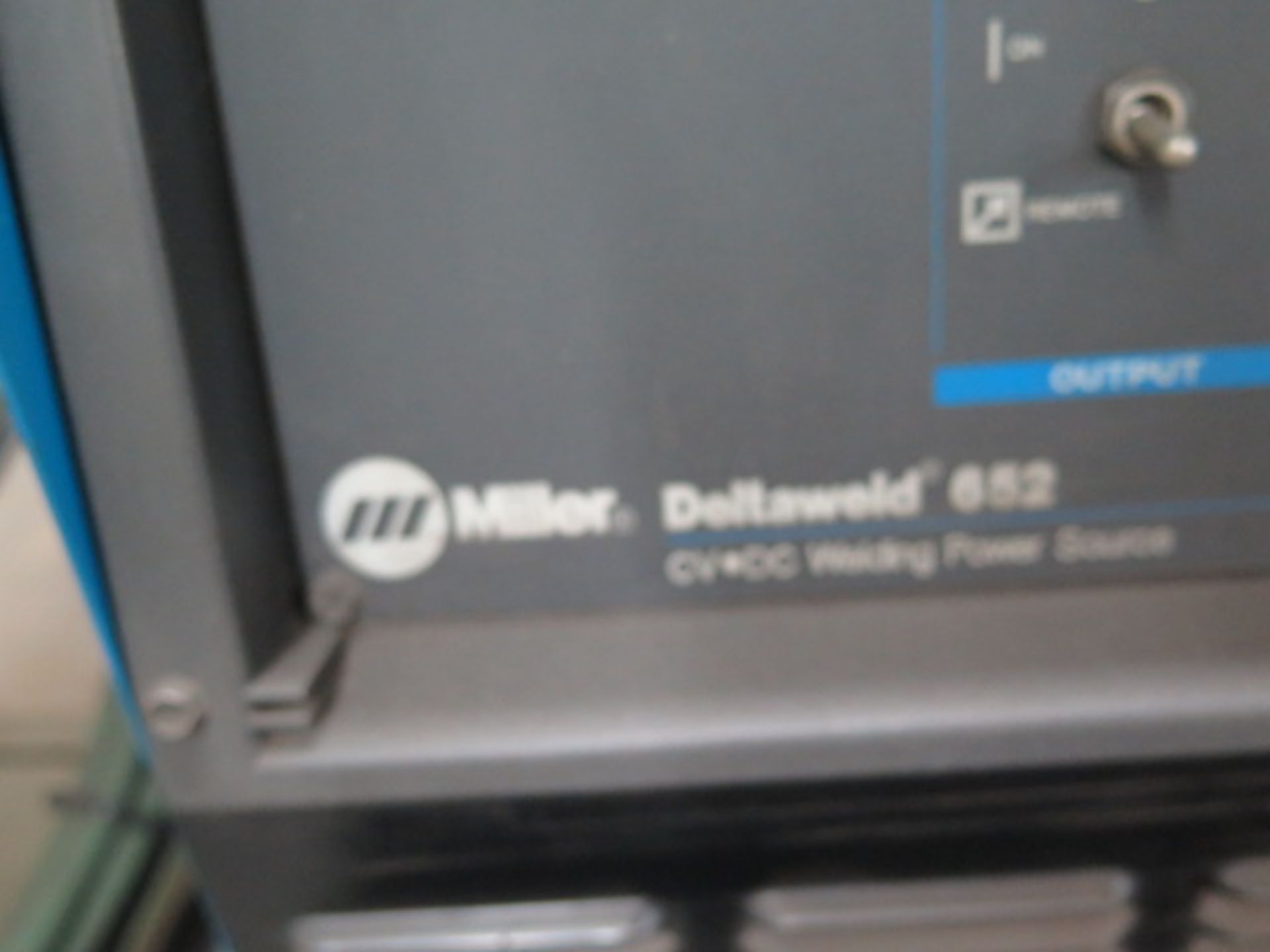 Miller Deltaweld 652 CV-DC Arc Welding Power Source s/n KG237606 w/ Miller 60M, SOLD AS IS - Image 10 of 10