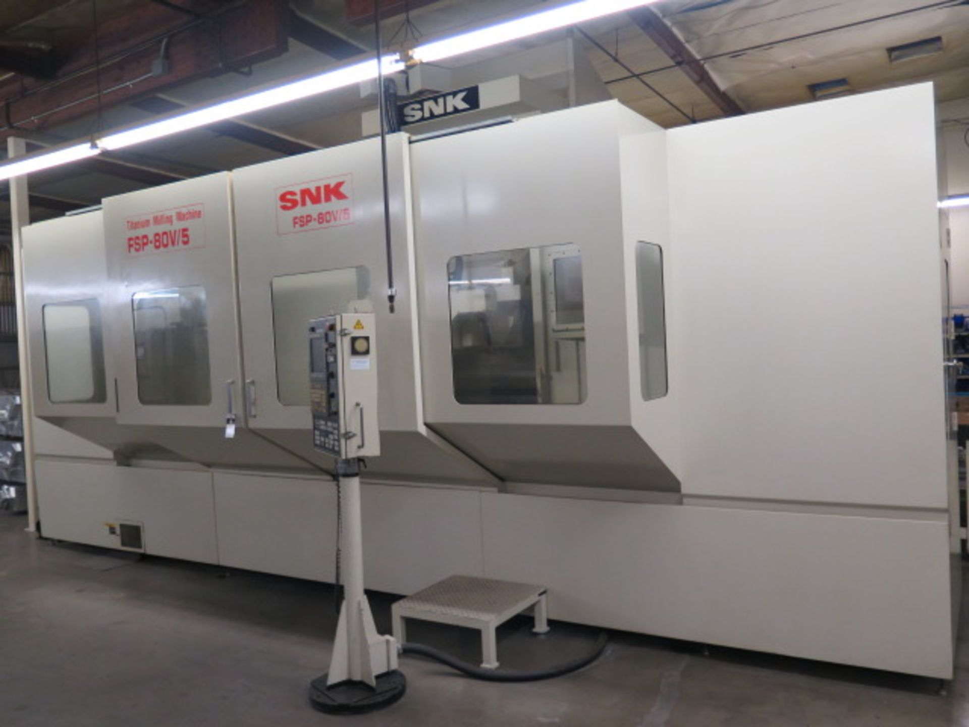 SNK FSP-80 V-5 5-Axis “Titanium Milling Machine s/n 453068 w/ Fanuc Series 31i-MODEL A5, SOLD AS IS - Image 2 of 22
