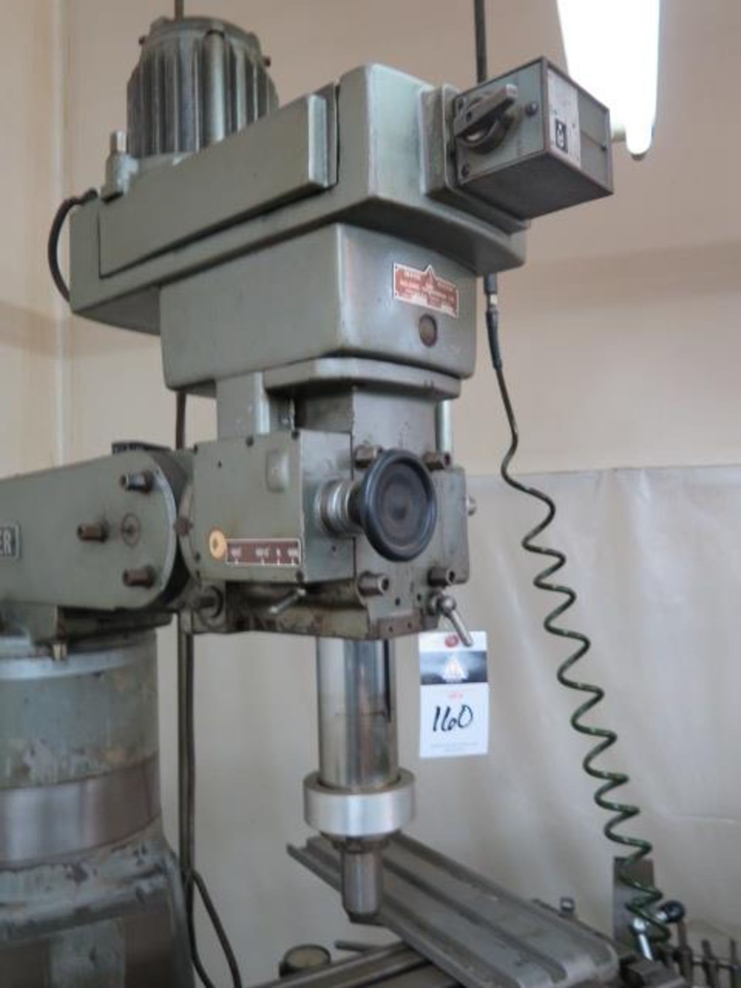 Beaver VBRP Vertical Mill s/n 4091/2 w/ 40-Taper Spindle, 10” Riser, Box Ways,Power Feed, SOLD AS IS - Image 4 of 11