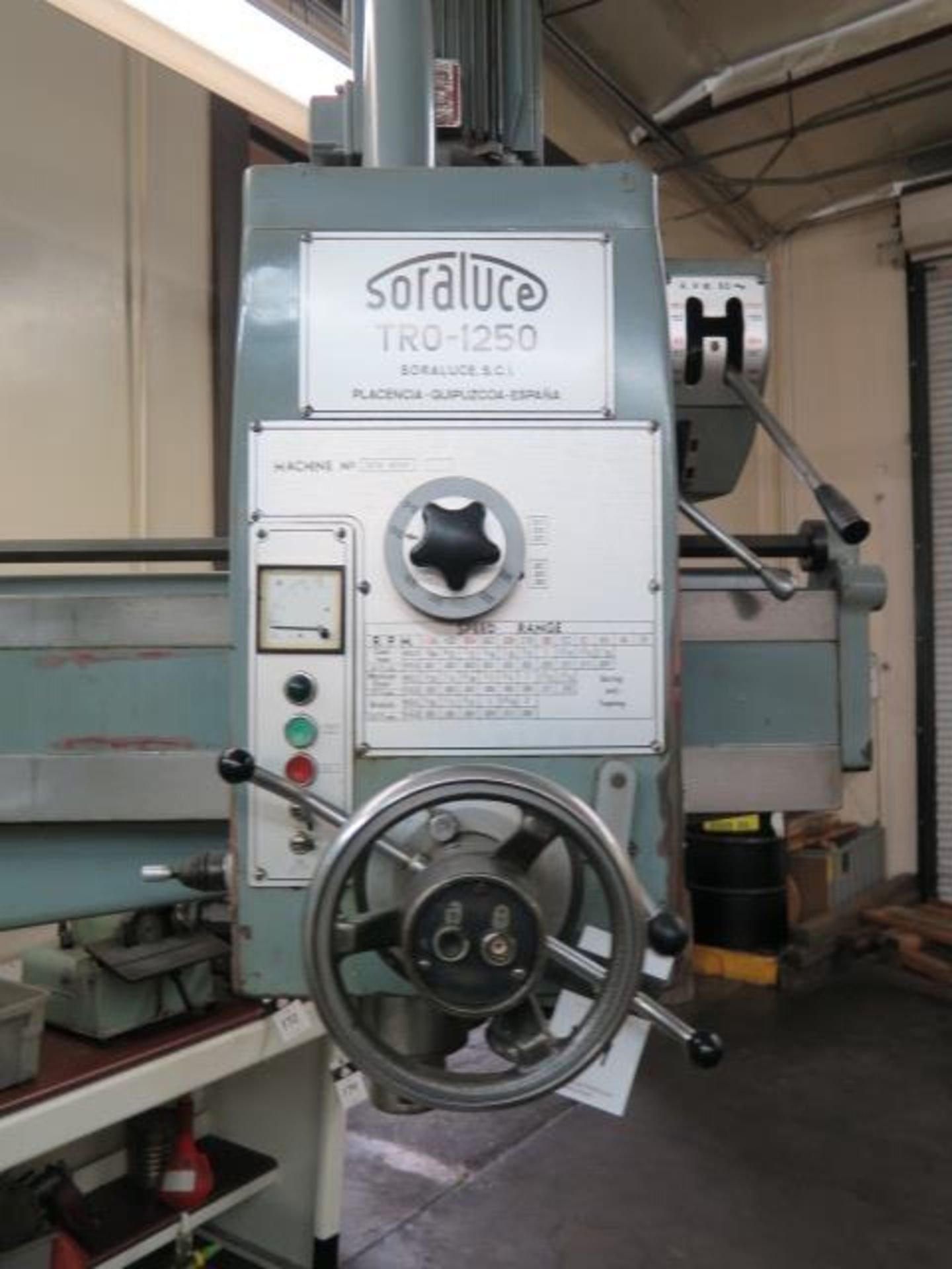 Soraluce TR0-1250 11” Column x 36” Radial Arm Drill s/n 3208-10208 w/ 29-1700 RPM, SOLD AS IS - Image 8 of 10