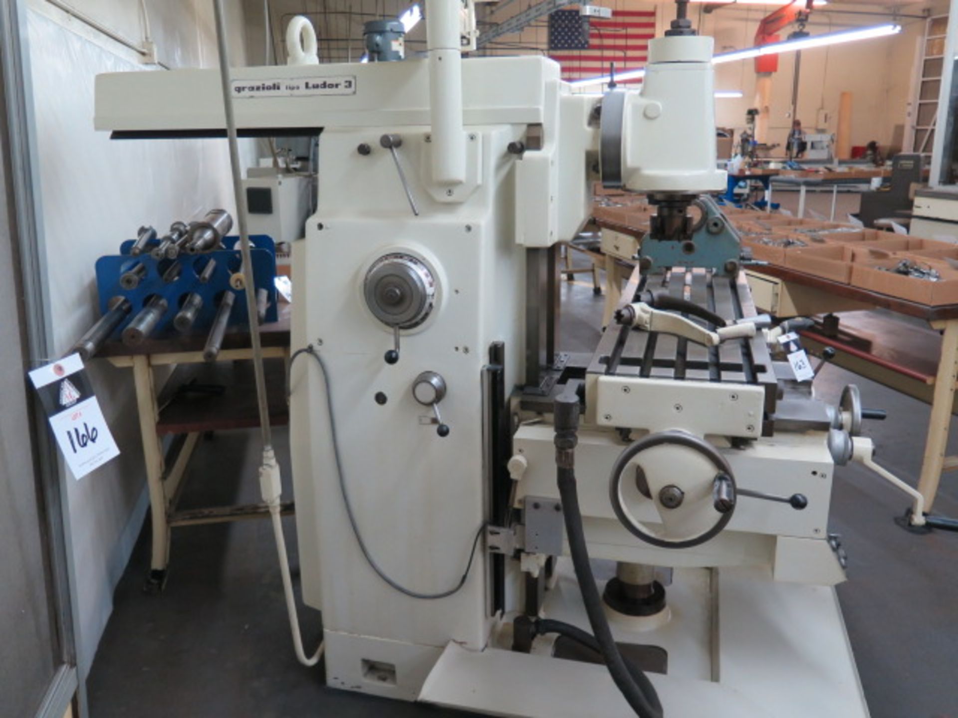 Grazioli Ludor 3 Universal Mill w/ 50-Taper Universal Vertical Milling Head, Power Feeds, SOLD AS IS - Image 8 of 12