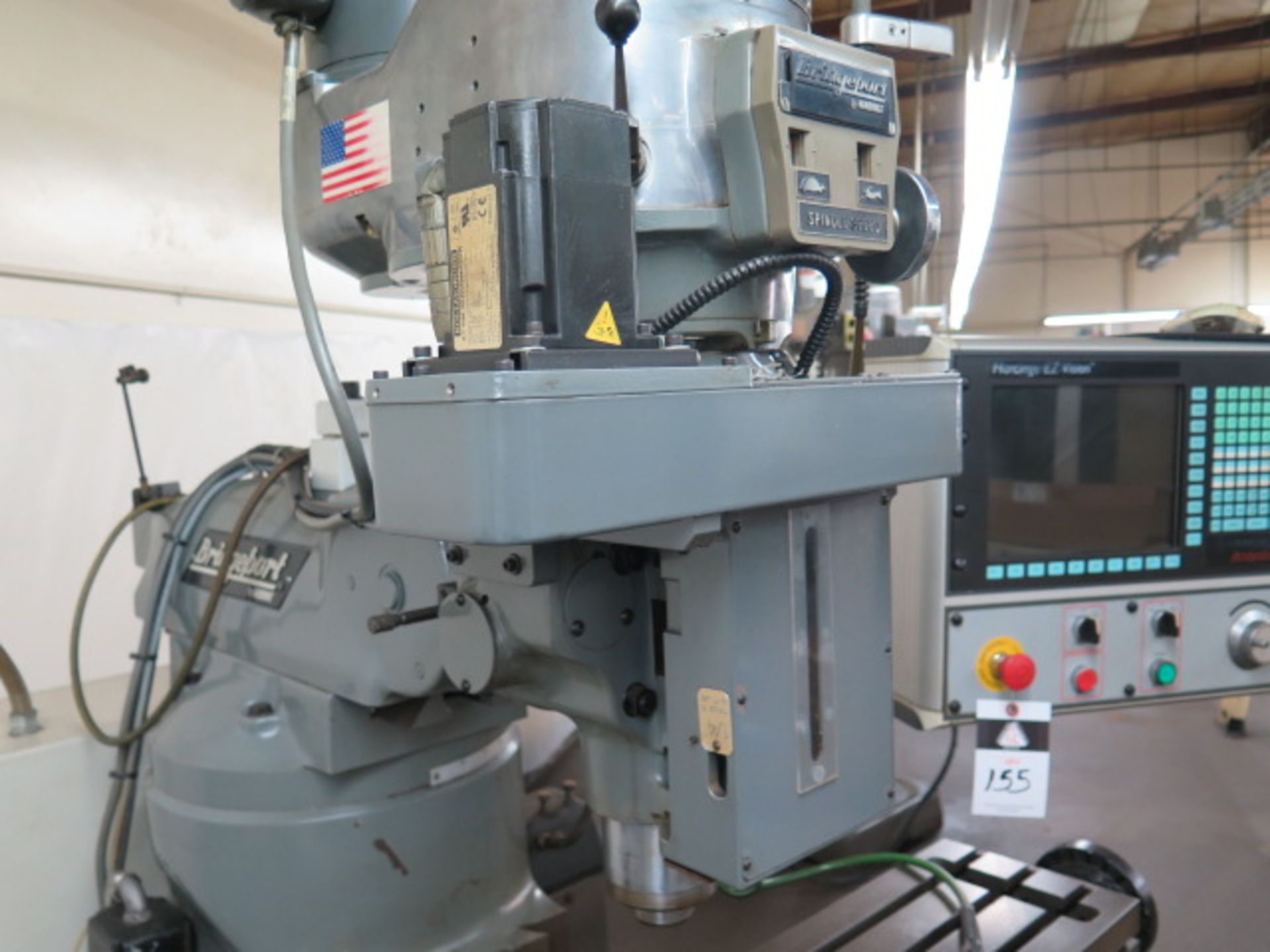 Bridgeport / Hardinge 3-Axis CNC Mill s/n HDNG2098FX w/ Hardinge EZ Vision Controls, 2Hp, SOLD AS IS - Image 6 of 13