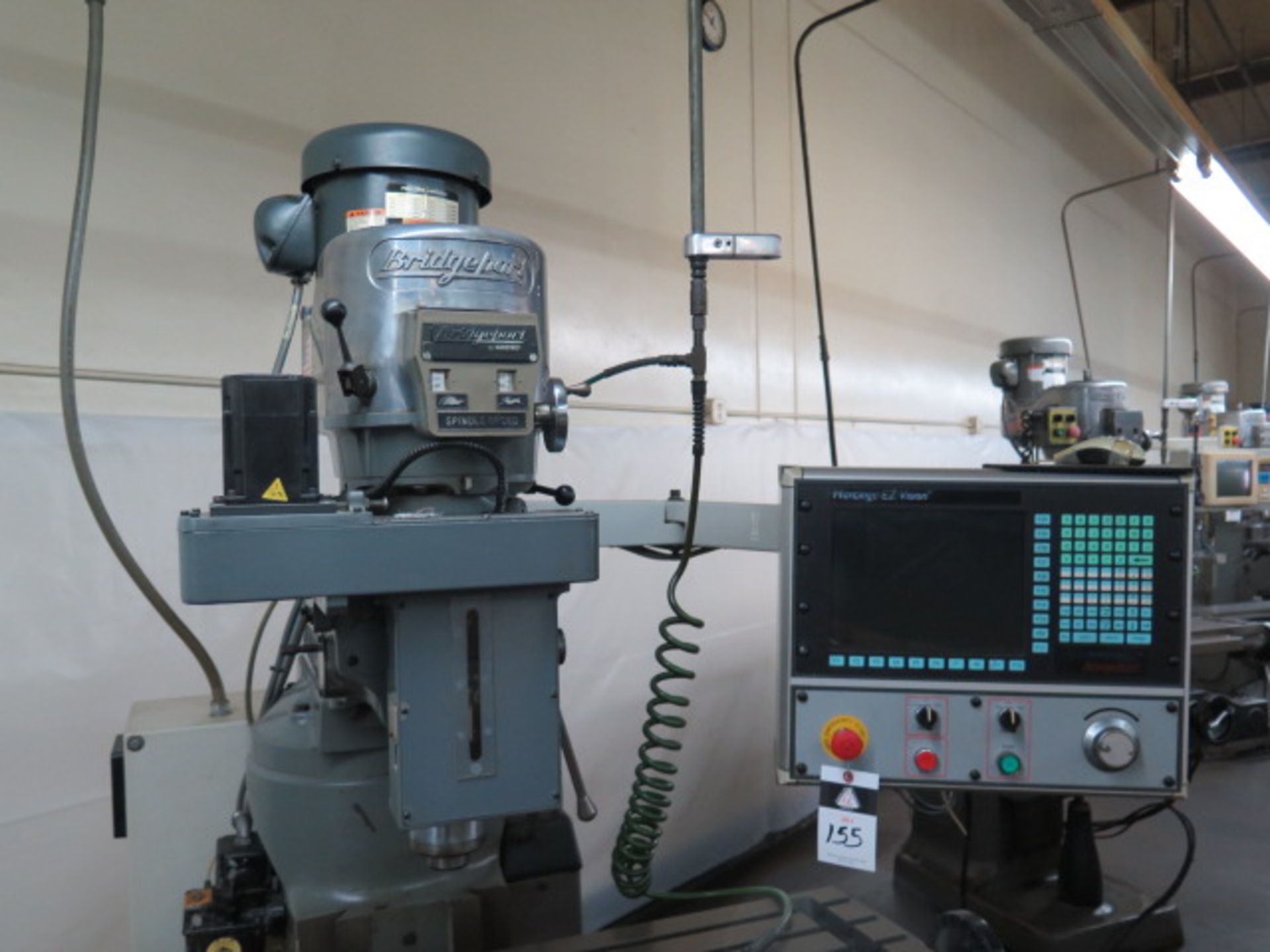 Bridgeport / Hardinge 3-Axis CNC Mill s/n HDNG2098FX w/ Hardinge EZ Vision Controls, 2Hp, SOLD AS IS - Image 3 of 13