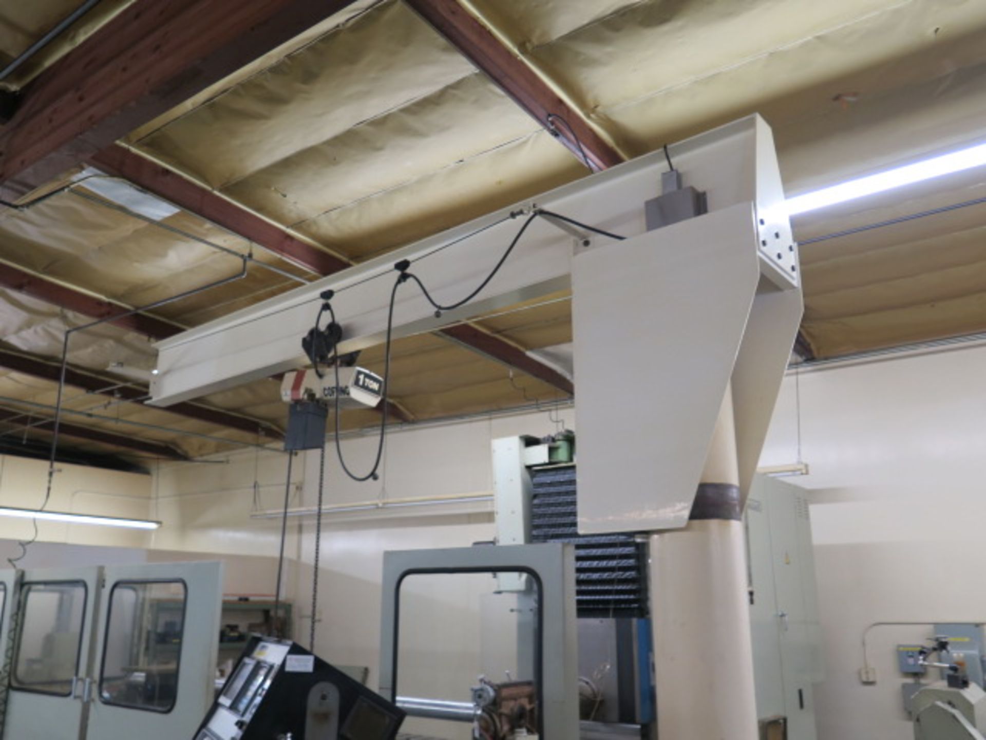 1-Ton Jib with Coffing Hoist (SOLD AS-IS - NO WARRANTY) - Image 3 of 7