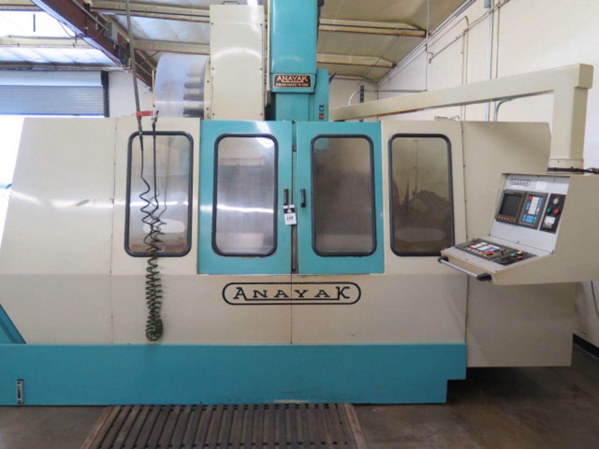 1997 Anayak “Anak-Matic-9-CNC” CNC VMC s/n M-970515 w/ Fanuc Series 0-m Control, SOLD AS IS