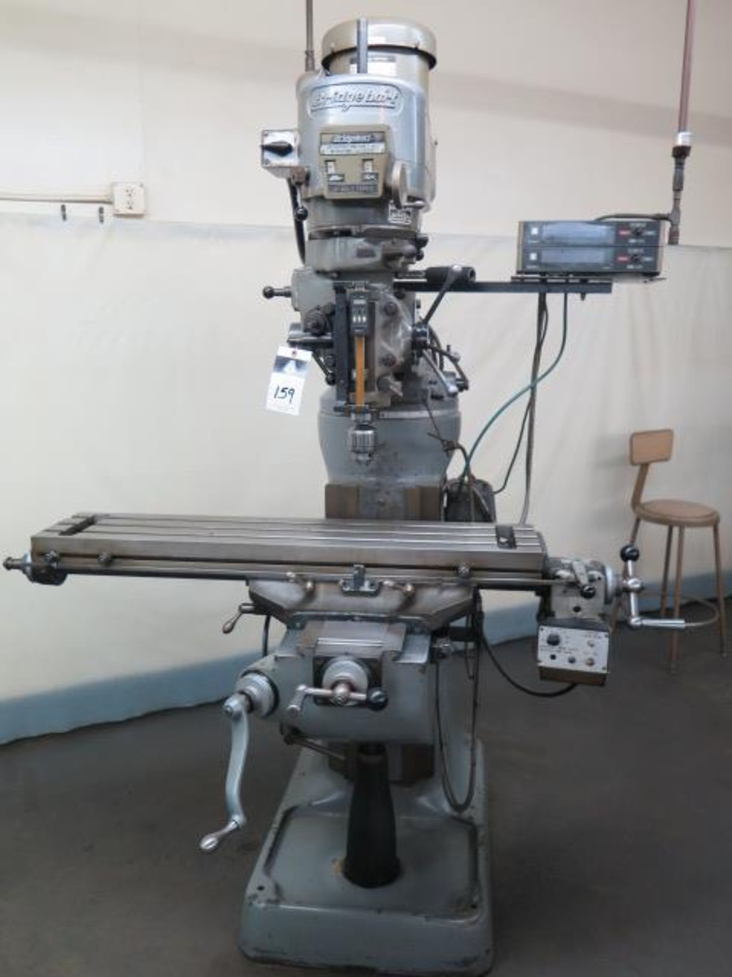 Bridgeport Mill s/n 257027 w/ Sont DRO, Mitutoyo Digital “Z” Scale, 2Hp Motor, 60-4200, SOLD AS IS