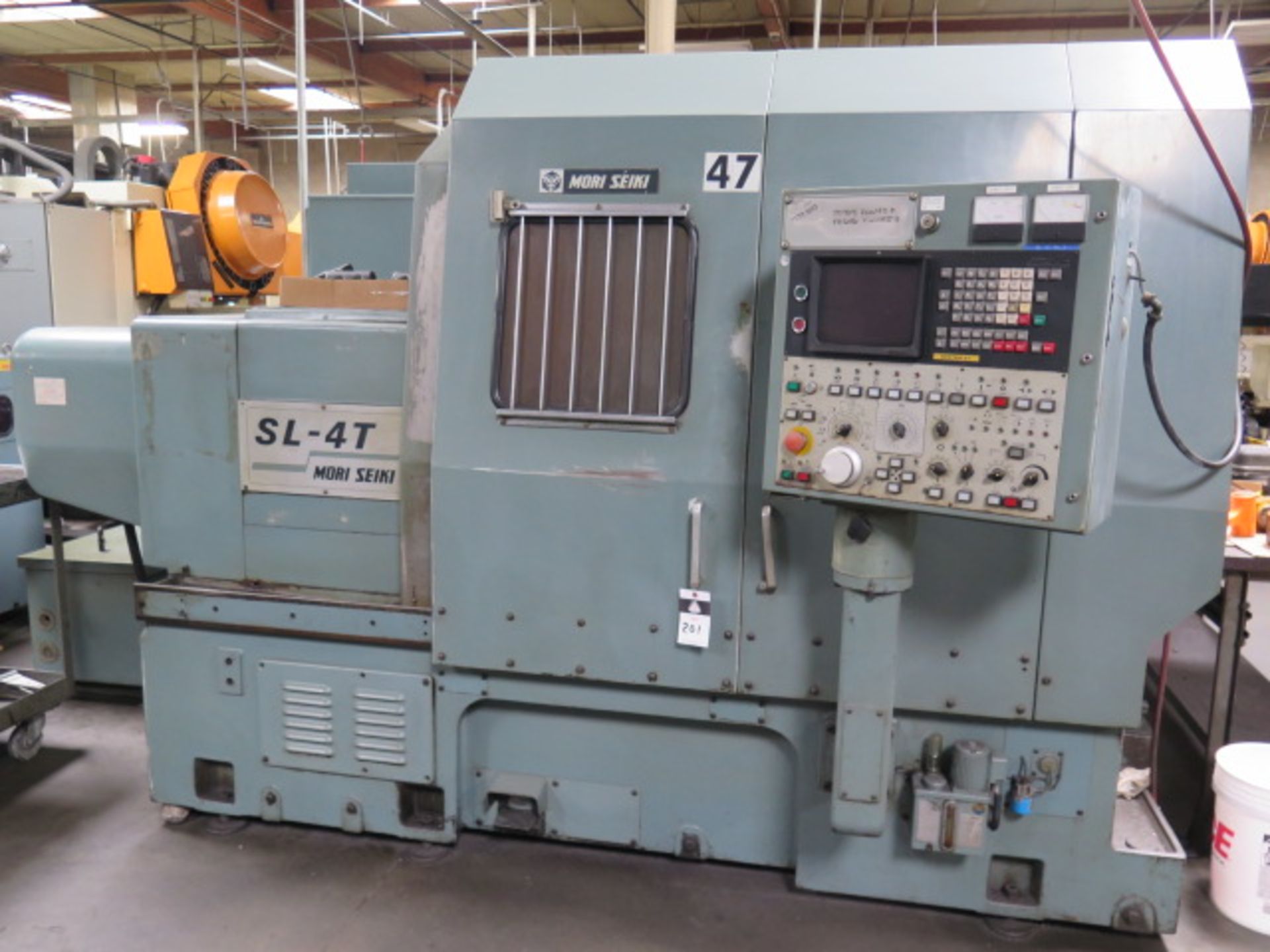 Mori Seiki SL-4T CNC Turning Center s/n 9 w/ Fanuc 6T Controls, 12-Station Turret, SOLD AS IS