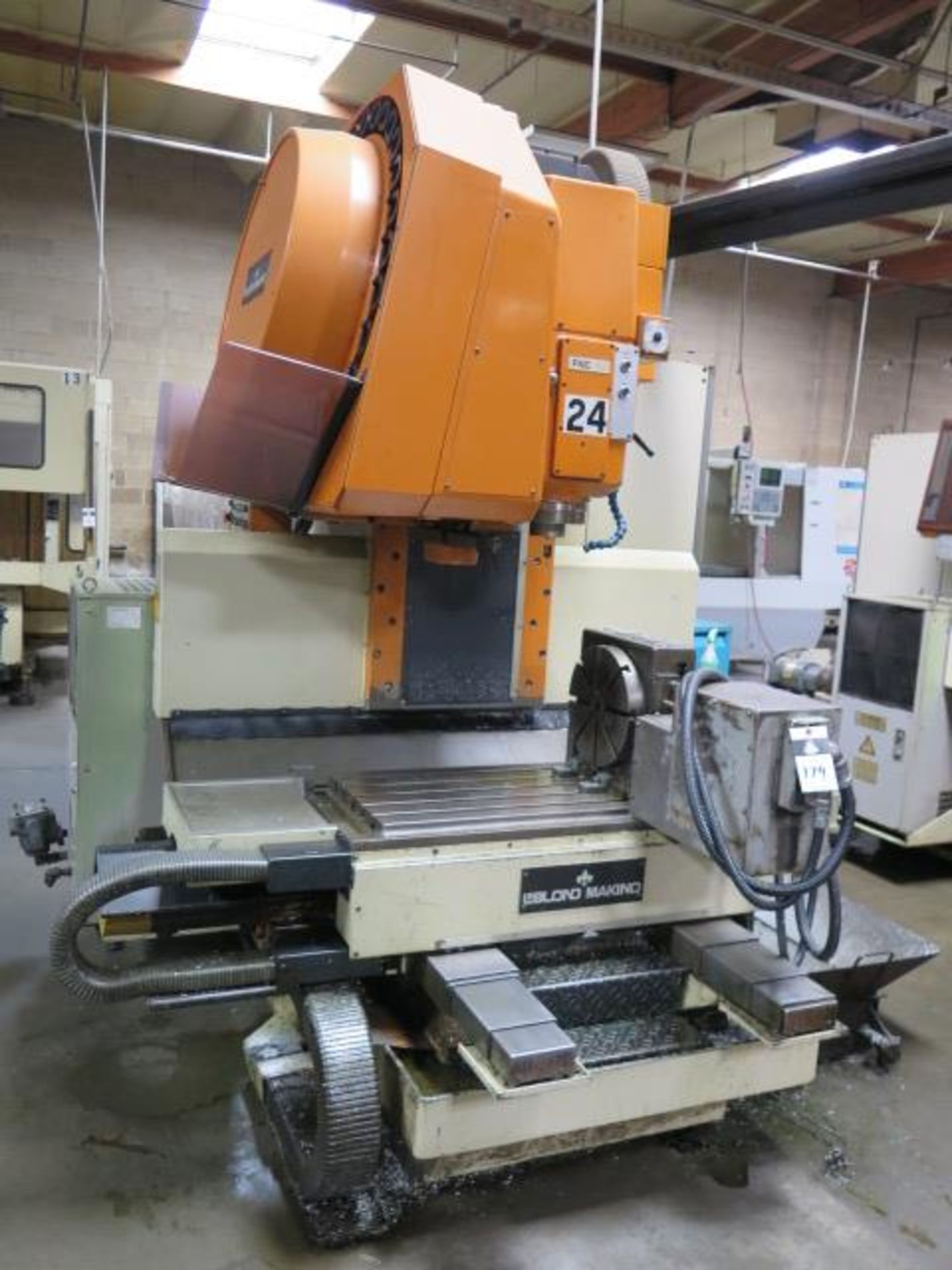 LeBlond Makino FNC-74-30 4-Axis CNC VMC s/n LM-2-107 w/ Fanuc System 11M, SOLD AS IS - Image 3 of 12