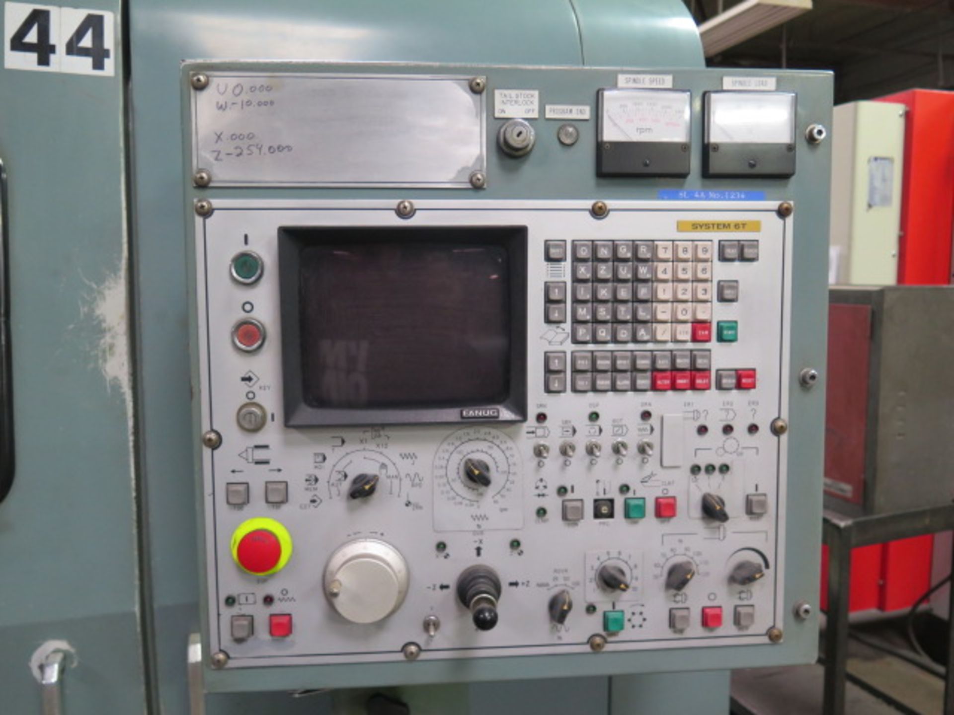 Mori Seiki SL-4A CNC Turning Center s/n 1234 w/ Fanuc 6T Controls, 10-Station Turret, SOLD AS IS - Image 10 of 12