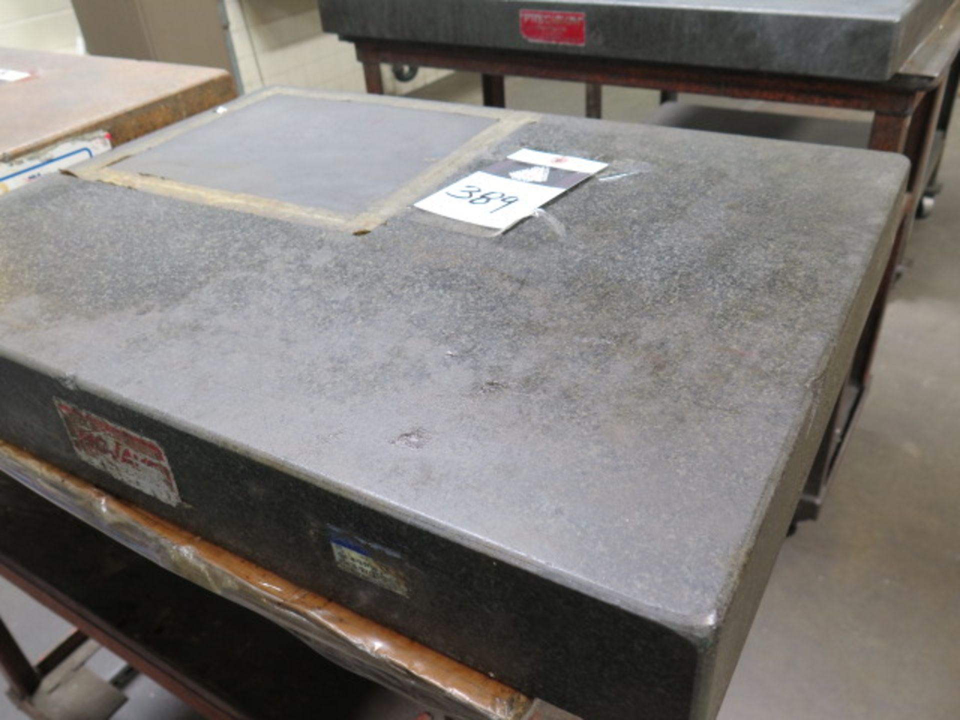 18" x 24" x 3" Granite Surface Plate w/ Rolling Stand (SOLD AS-IS - NO WARRANTY) - Image 2 of 5