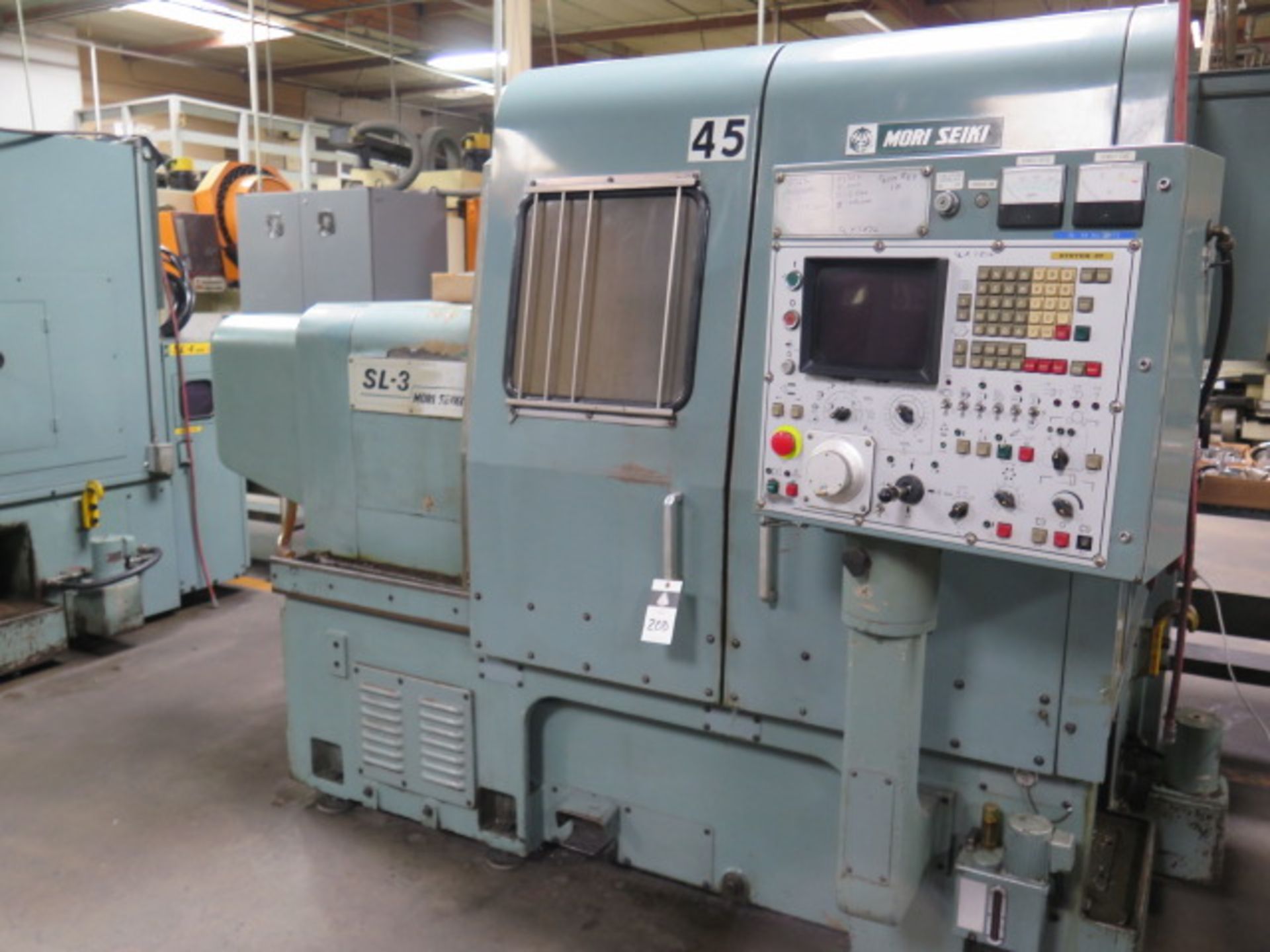 Mori Seiki SL-3A CNC Turning Center s/n 2075 w/ Fanuc 6T Controls, 12-Station Turret, SOLD AS IS - Image 2 of 13