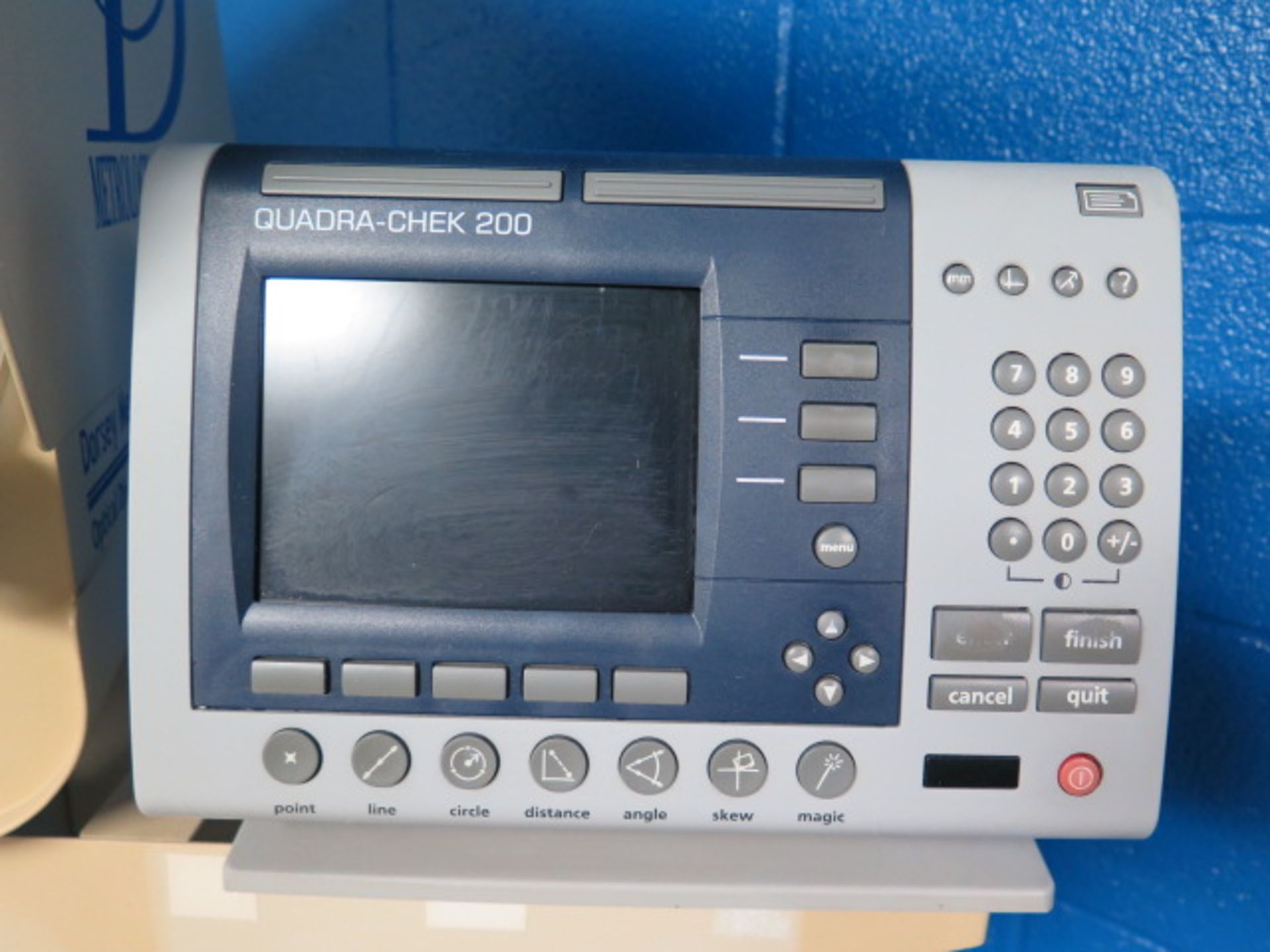 Dorsey “Benchmark 16H” 16” Optical Comparator s/n 1004-7828 w/ Quadra-Chek 200 Programmable DRO, - Image 8 of 10