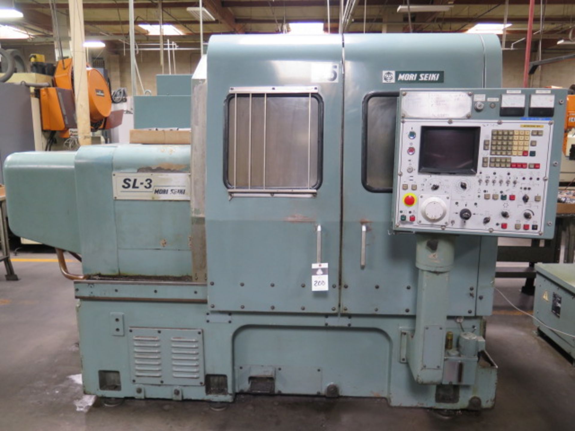 Mori Seiki SL-3A CNC Turning Center s/n 2075 w/ Fanuc 6T Controls, 12-Station Turret, SOLD AS IS