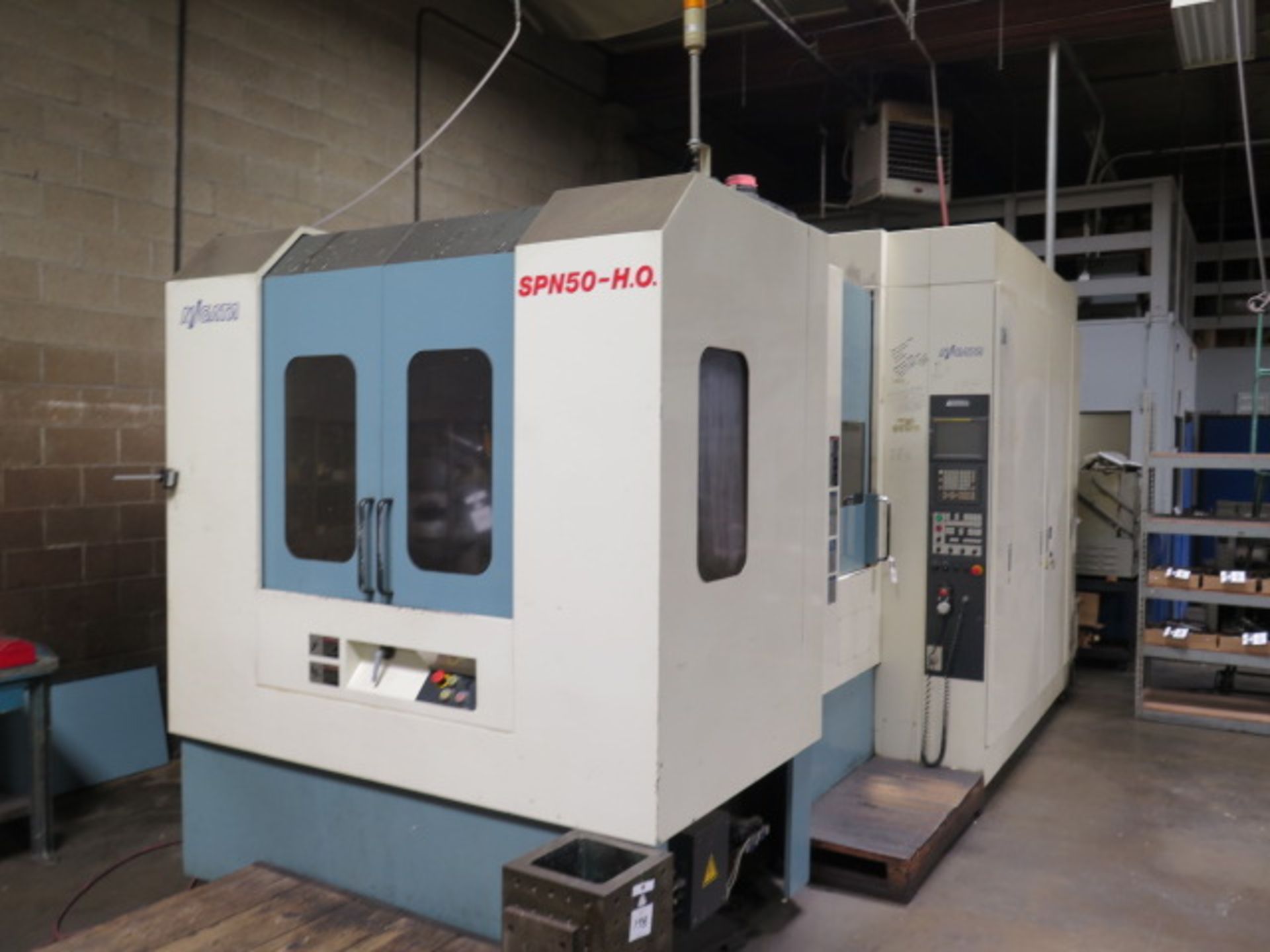 Nigata SPN50-H.O. 2-Pallet CNC HMC s/n 46620535 w/ Fanuc Series 16i-M, SOLD AS IS - Image 3 of 21