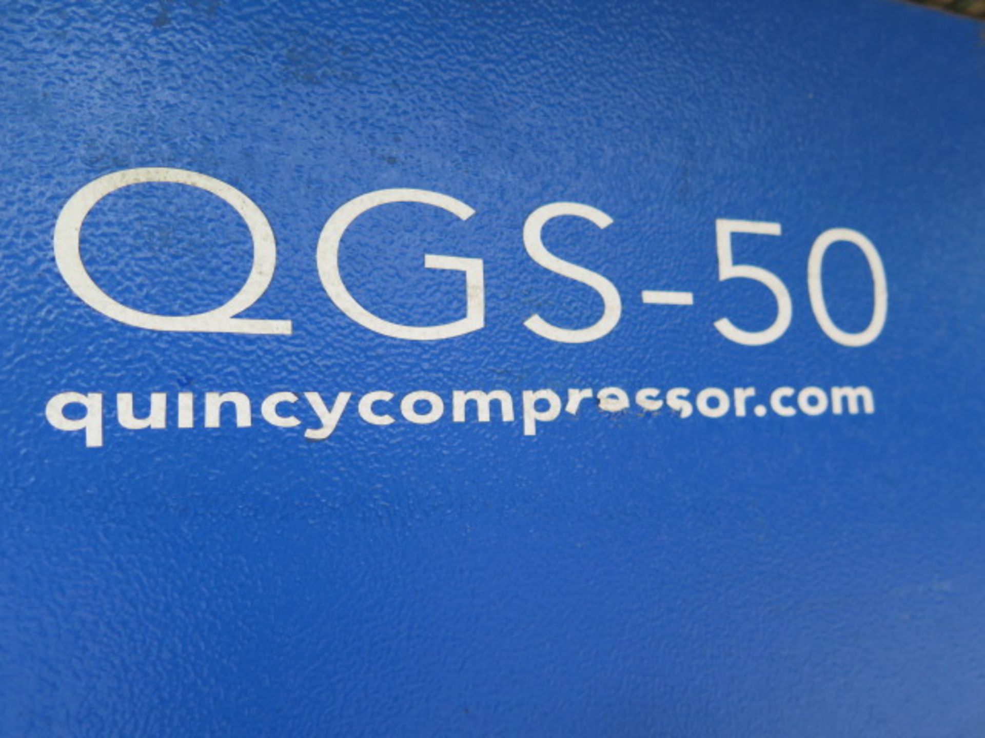Quincy QGS-50 50pHp Rotary Air Compr w/ Dig Controls, SMC Refrigerated Air Dryer & Tank, SOLD AS IS - Image 7 of 14