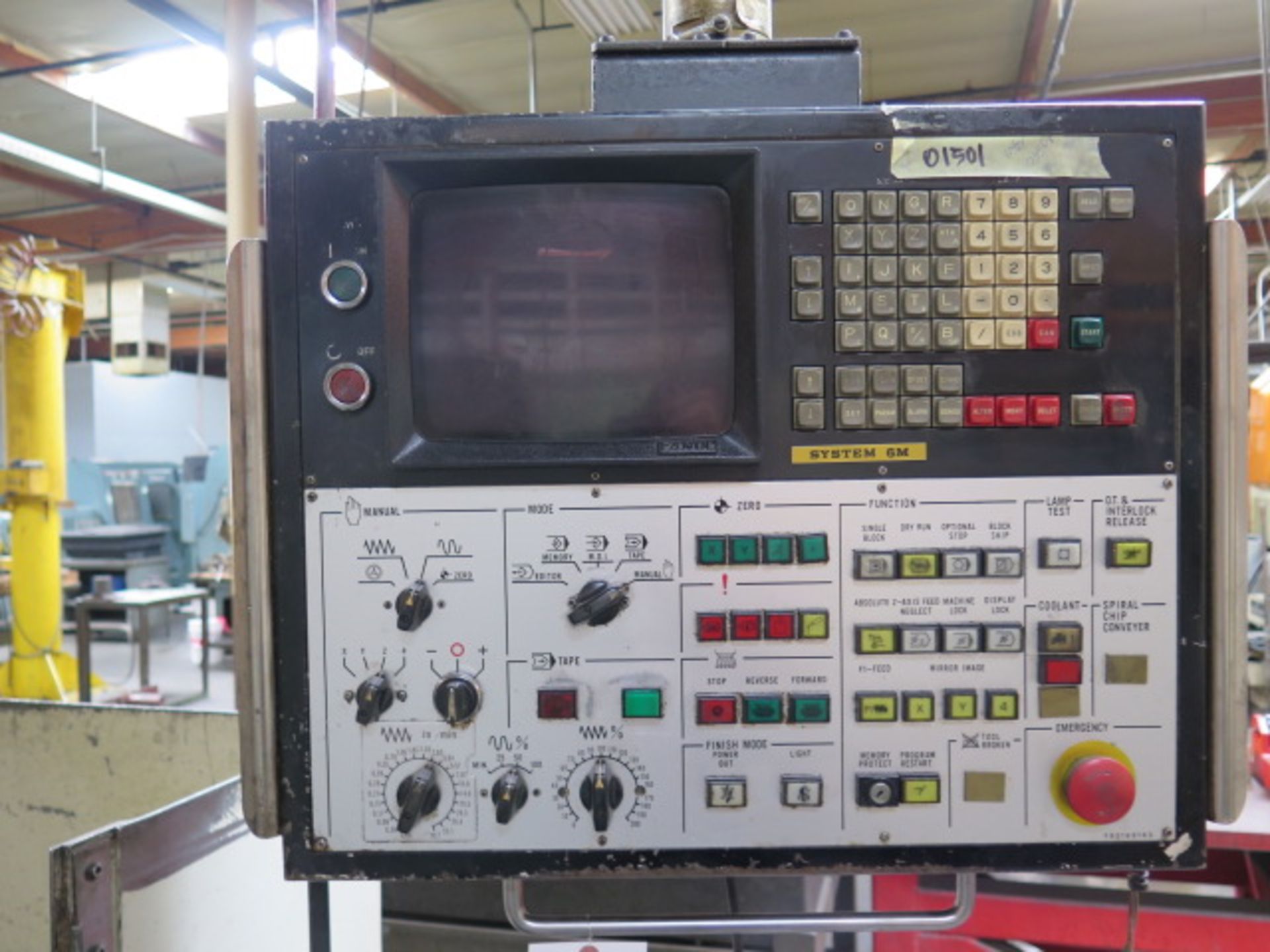 LeBlond Makino VNC-106-A20 4-Axis CNC VMC s/n A57-612 w/ Fanuc System 6M, SOLD AS IS - Image 10 of 12