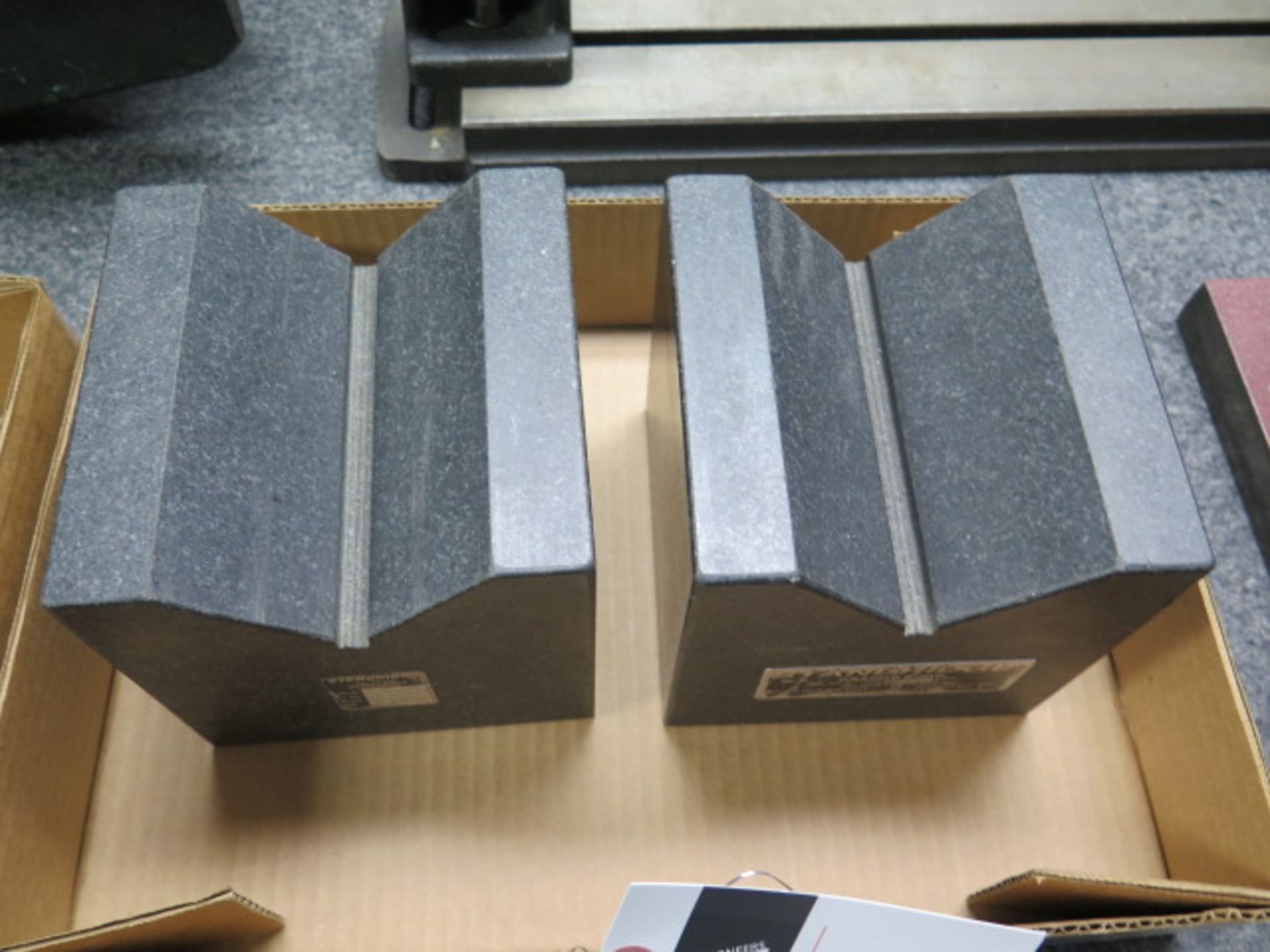 Standridge 6” x 6” x 6” Granite V-Blocks (2) (SOLD AS-IS - NO WARRANTY) - Image 2 of 6