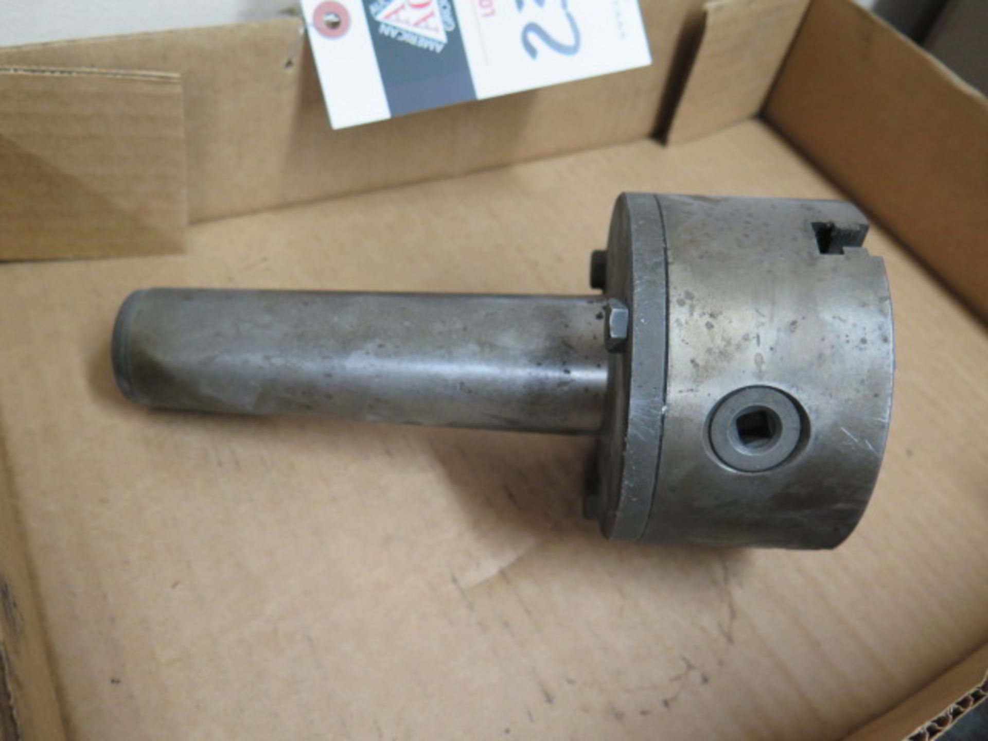 4" 3-Jaw Chuck w/ Taper Shank Adaptor (SOLD AS-IS - NO WARRANTY) - Image 3 of 5