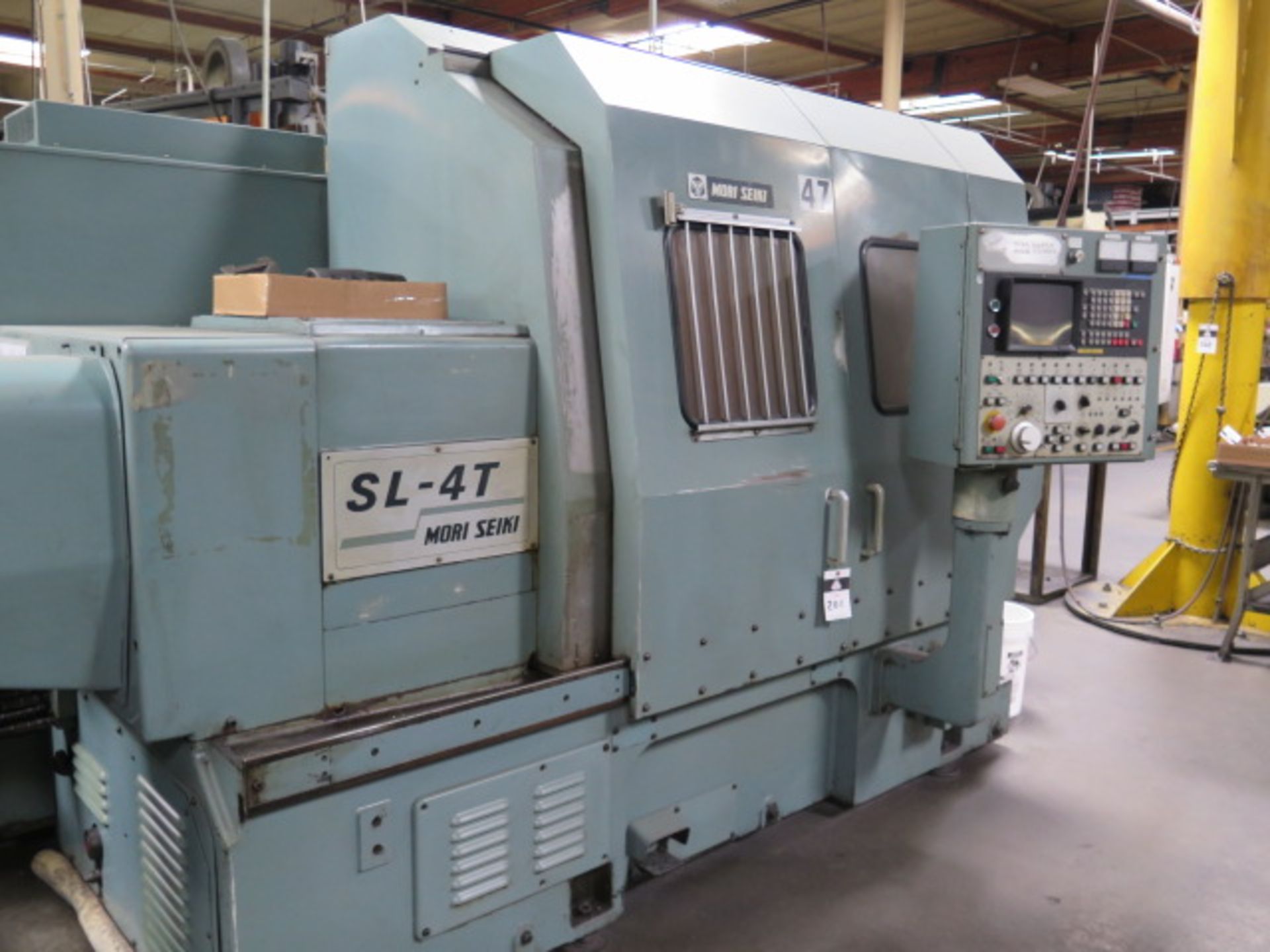 Mori Seiki SL-4T CNC Turning Center s/n 9 w/ Fanuc 6T Controls, 12-Station Turret, SOLD AS IS - Image 3 of 13
