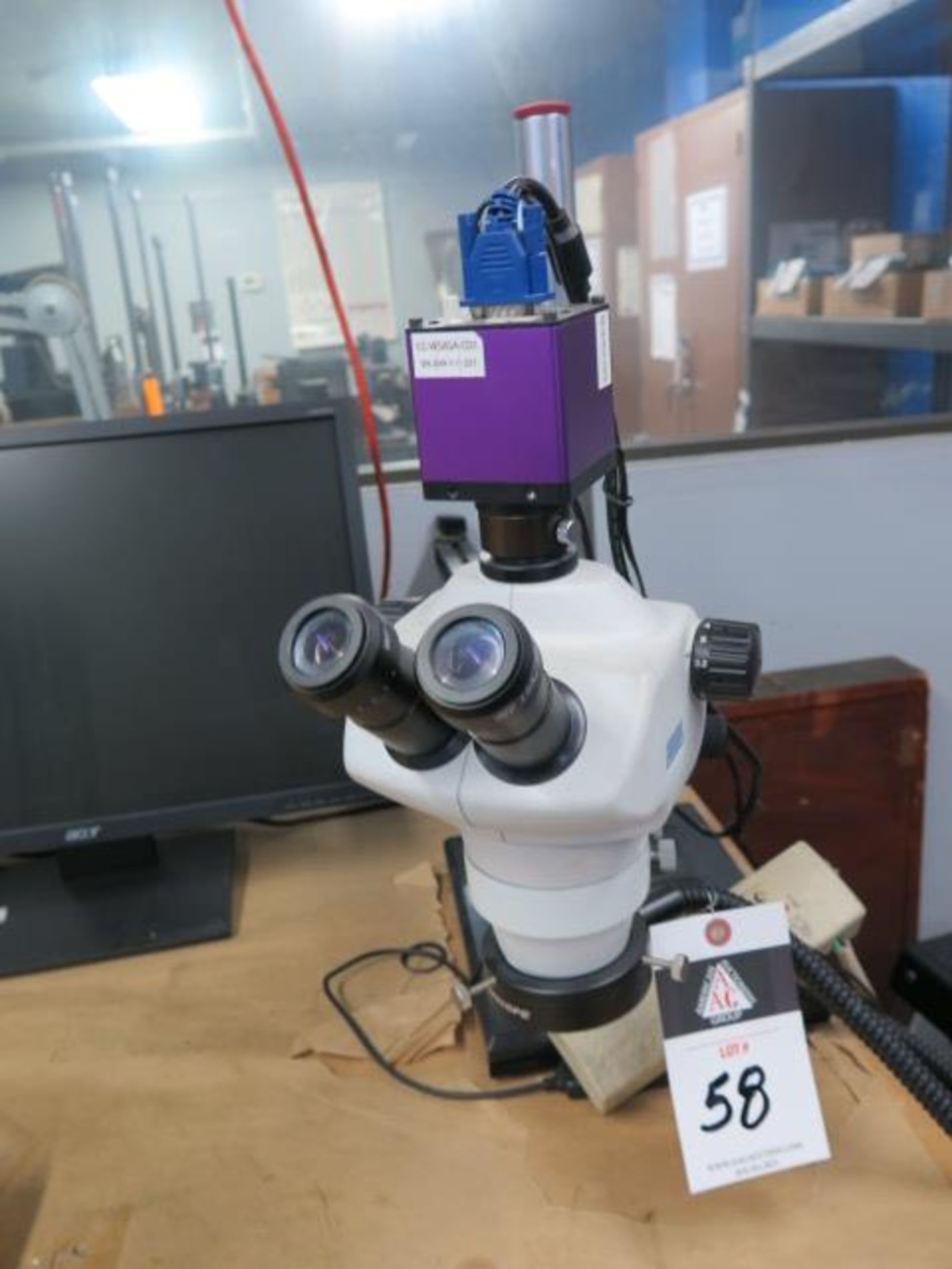 Scienscope Video Microscope w/ Light Source and Monitor (SOLD AS-IS - NO WARRANTY) - Image 2 of 8