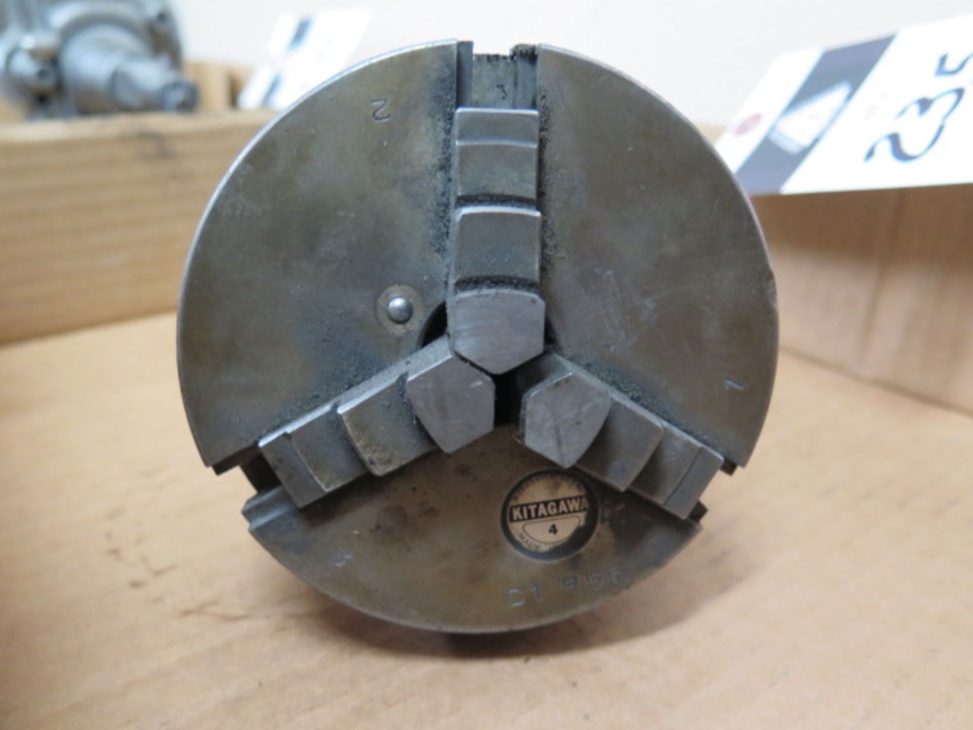 4" 3-Jaw Chuck w/ Taper Shank Adaptor (SOLD AS-IS - NO WARRANTY) - Image 4 of 5