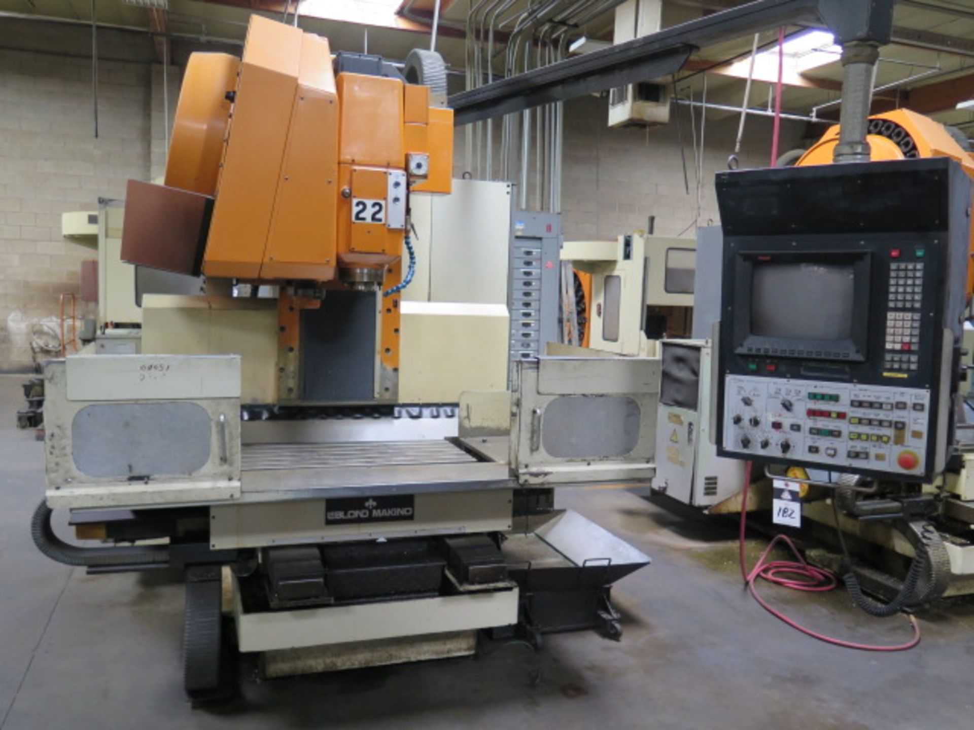 LeBlond Makino FNC-74/A30 4-Axis CNC VMC s/n LM2-070 w/ Fanuc System 11M, SOLD AS IS