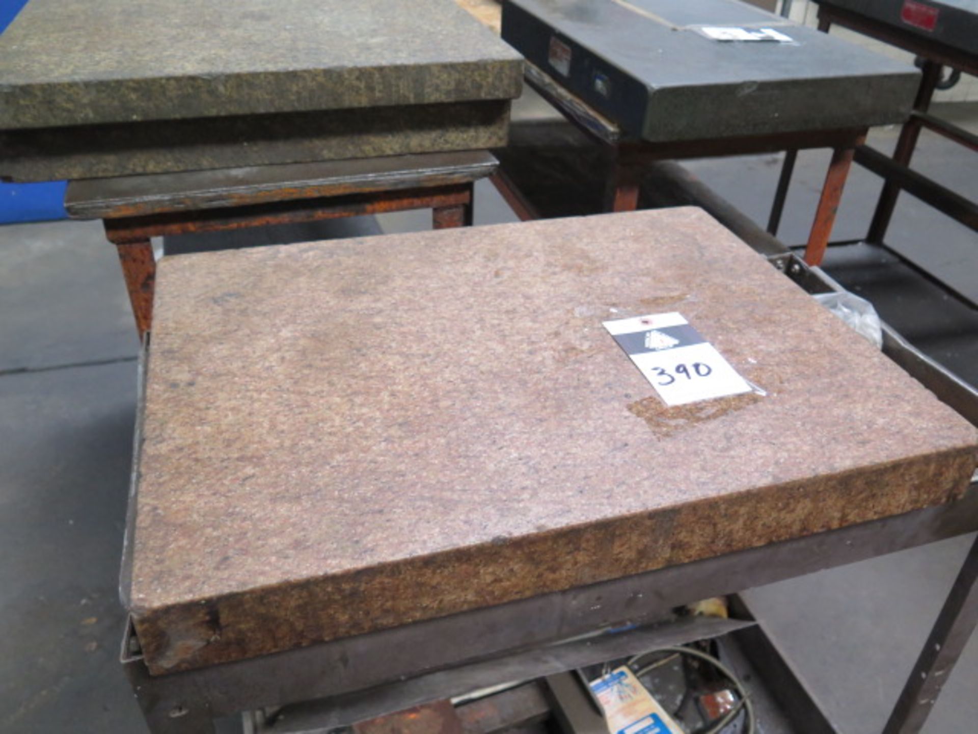 18" x 24" x 5" 2-Ledge Granite Surface Plate w/ Cart (SOLD AS-IS - NO WARRANTY)