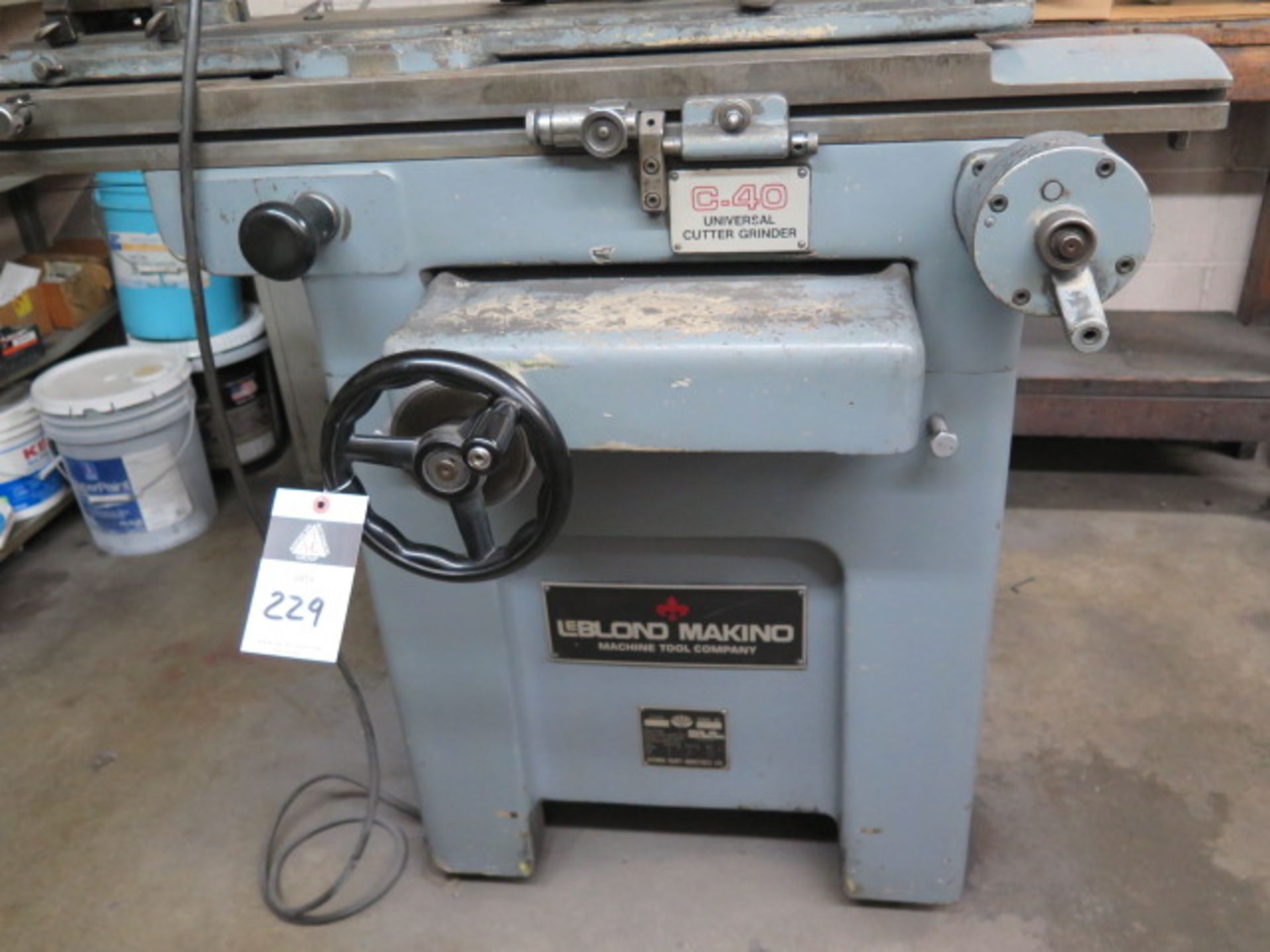 LeBlond Makino C-40 Universal Tool &Cutter Grinder s/n 81-0027 w/ Compound Grinding Head, SOLD AS IS - Image 3 of 12