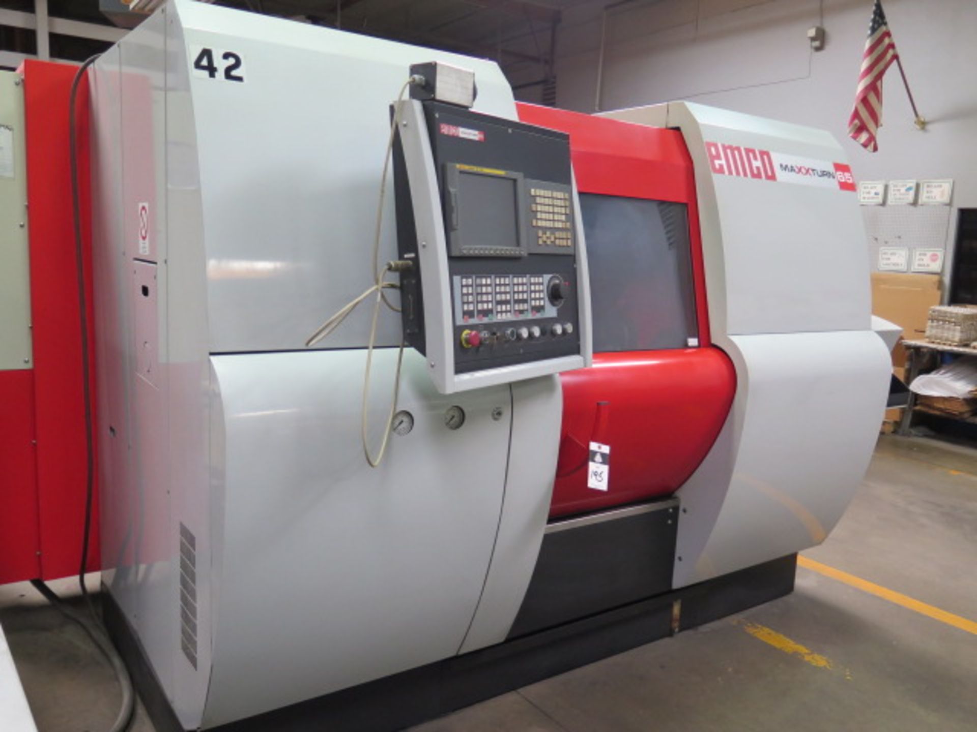 2007 Emco MaxxTurn 65 Twin Spindle, Live Turret CNC Turning Center s/n S6F-V03/S6BV-2559, SOLD AS IS - Image 4 of 16