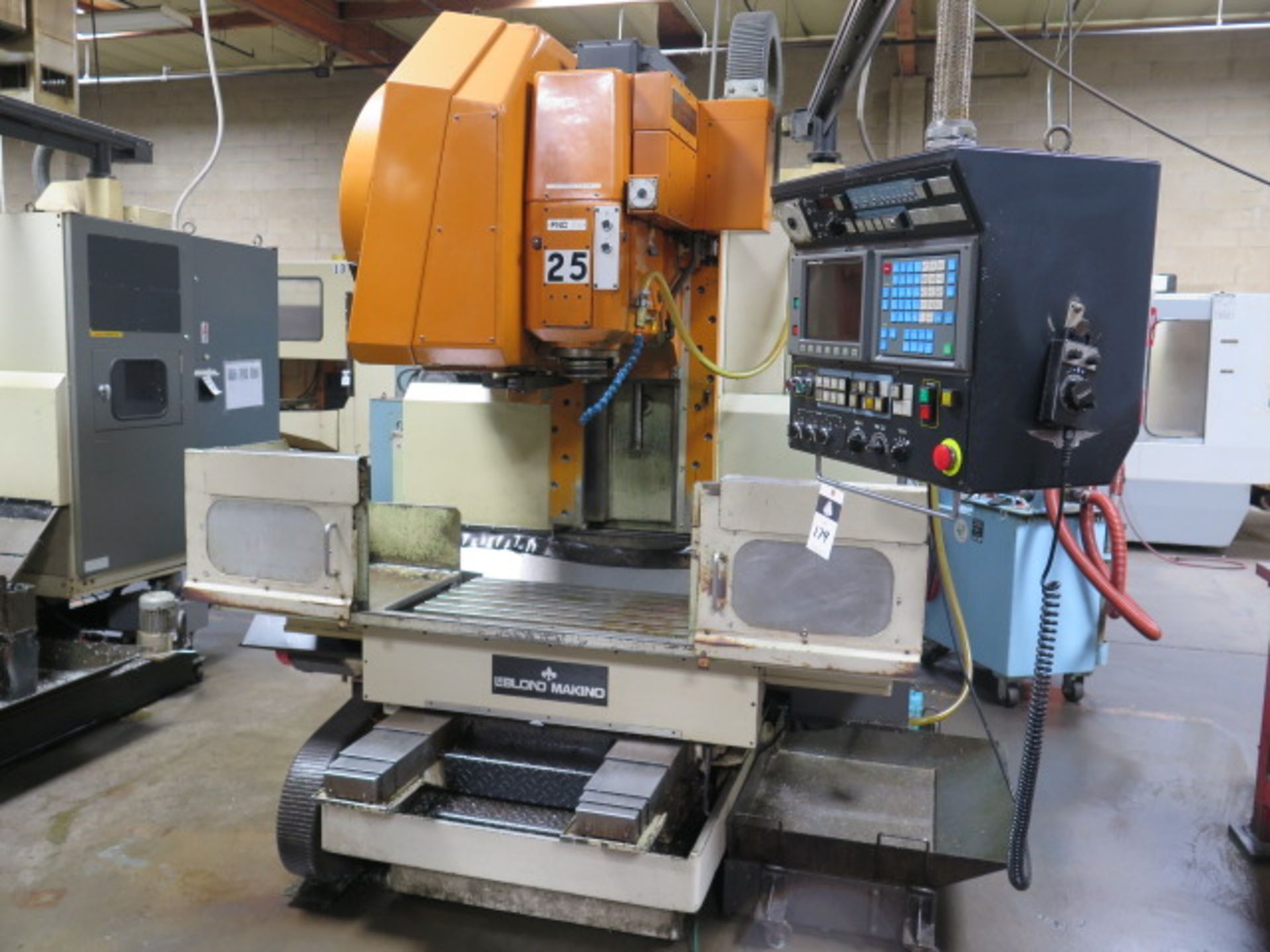 LeBlond Makino FNC-74/A30 CNC VMC s/n LM2-161 w/ GE Fanuc 0M Controls, SOLD AS IS - Image 2 of 13