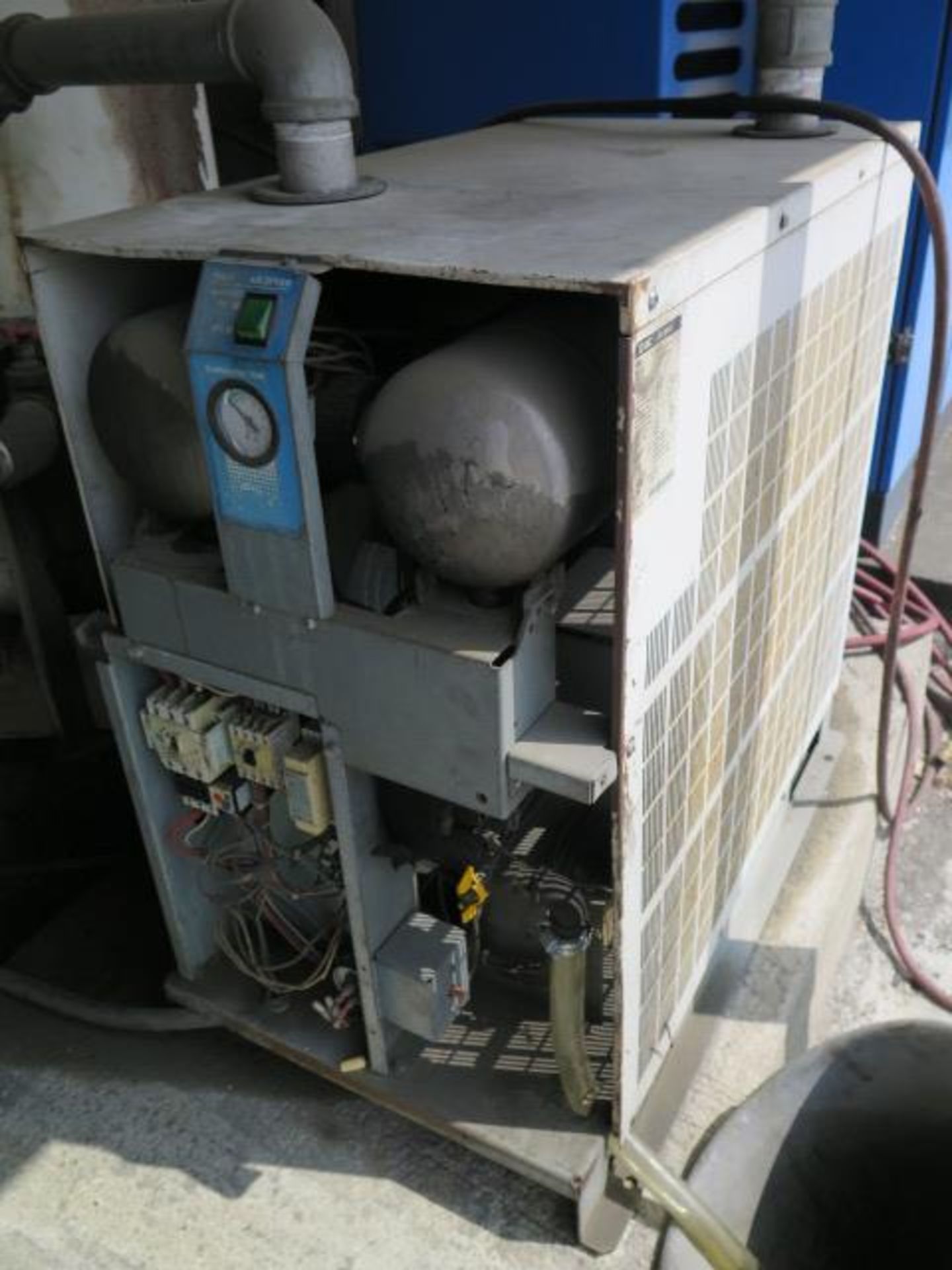 Quincy QGS-50 50pHp Rotary Air Compr w/ Dig Controls, SMC Refrigerated Air Dryer & Tank, SOLD AS IS - Image 11 of 14