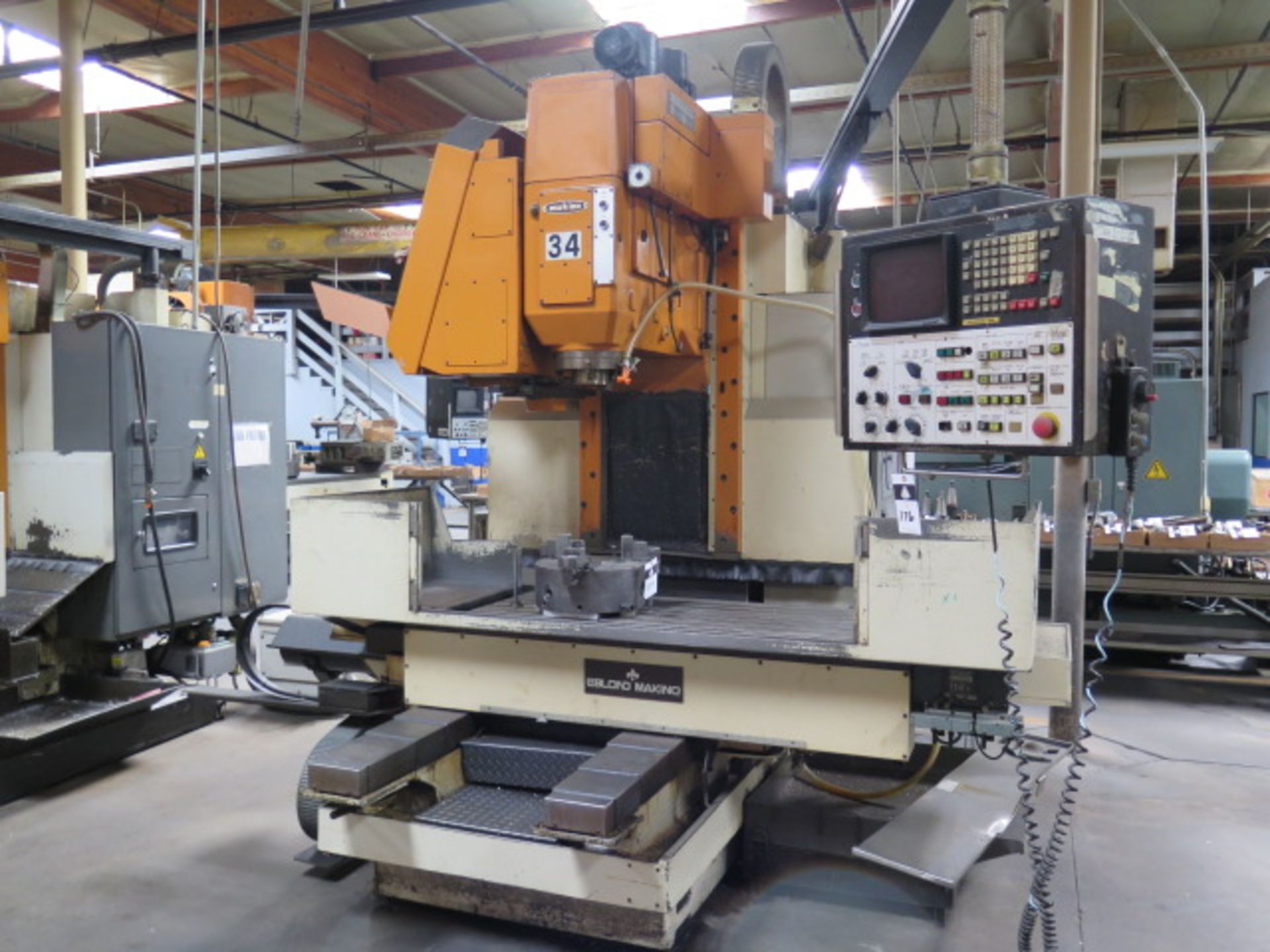LeBlond Makino VNC-106-A20 4-Axis CNC VMC s/n A57-614 w/ Fanuc System 6M, SOLD AS IS - Image 2 of 14