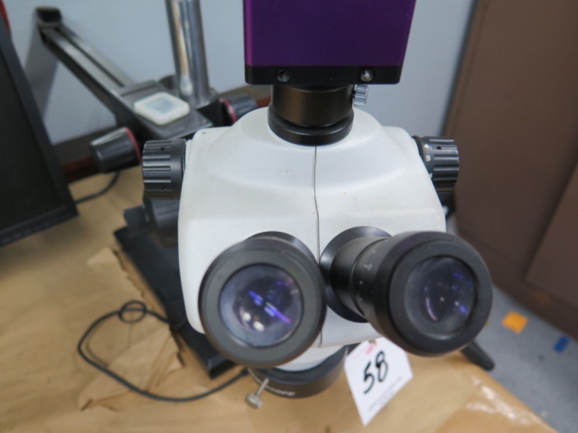 Scienscope Video Microscope w/ Light Source and Monitor (SOLD AS-IS - NO WARRANTY) - Image 4 of 8
