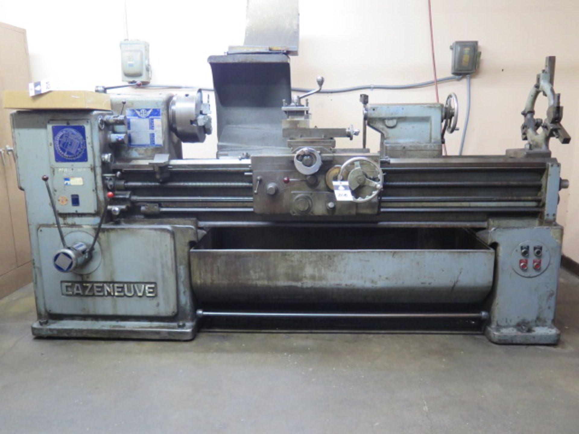 Cazeneuve 21” x 58” Geared Head Gap Bed Lathe s/n 11293 w/ 40-2000 RPM, Inch Threading, SOLD AS IS