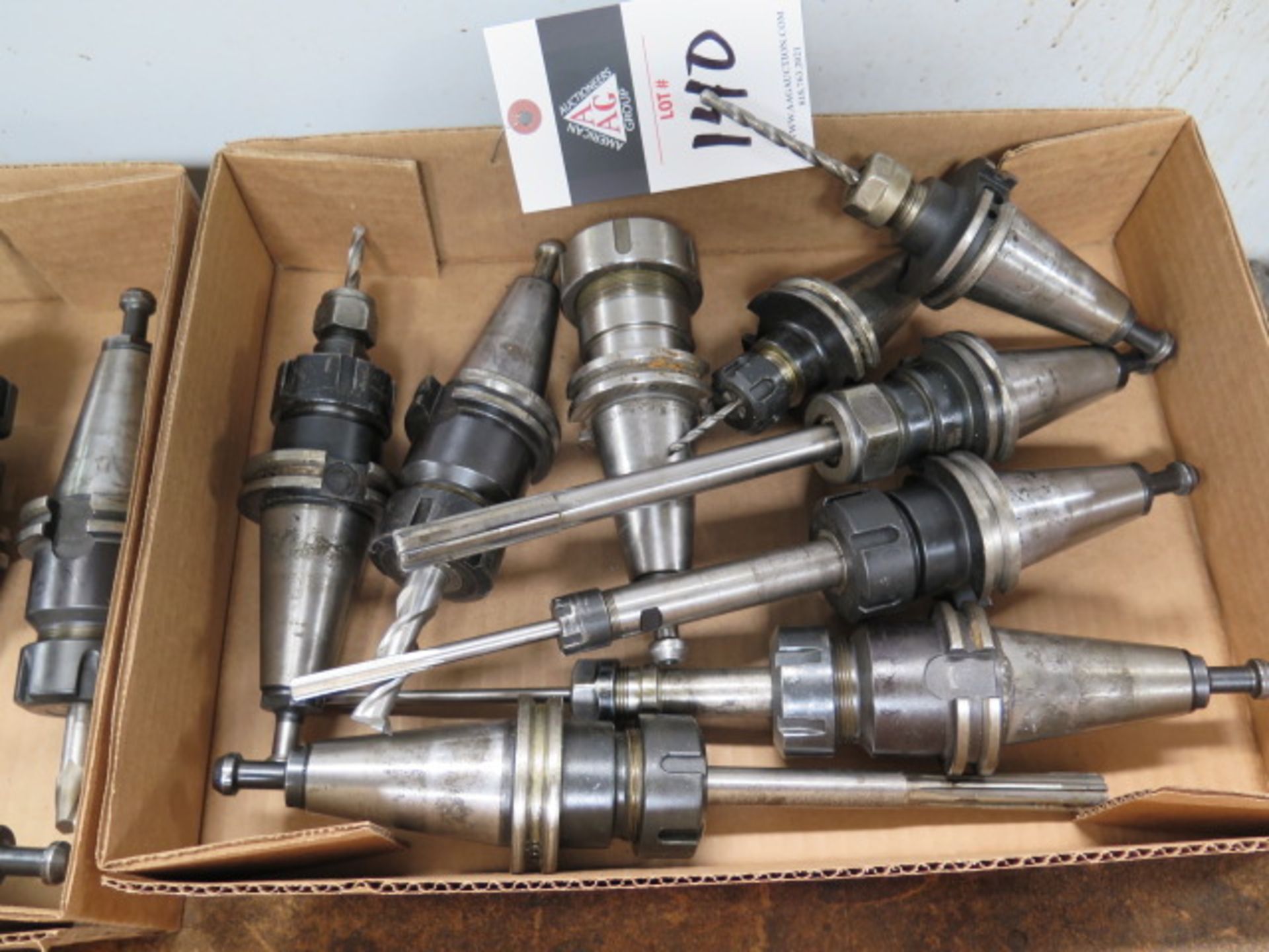 CAT-40 Taper Collet Chucks (9) (SOLD AS-IS - NO WARRANTY)