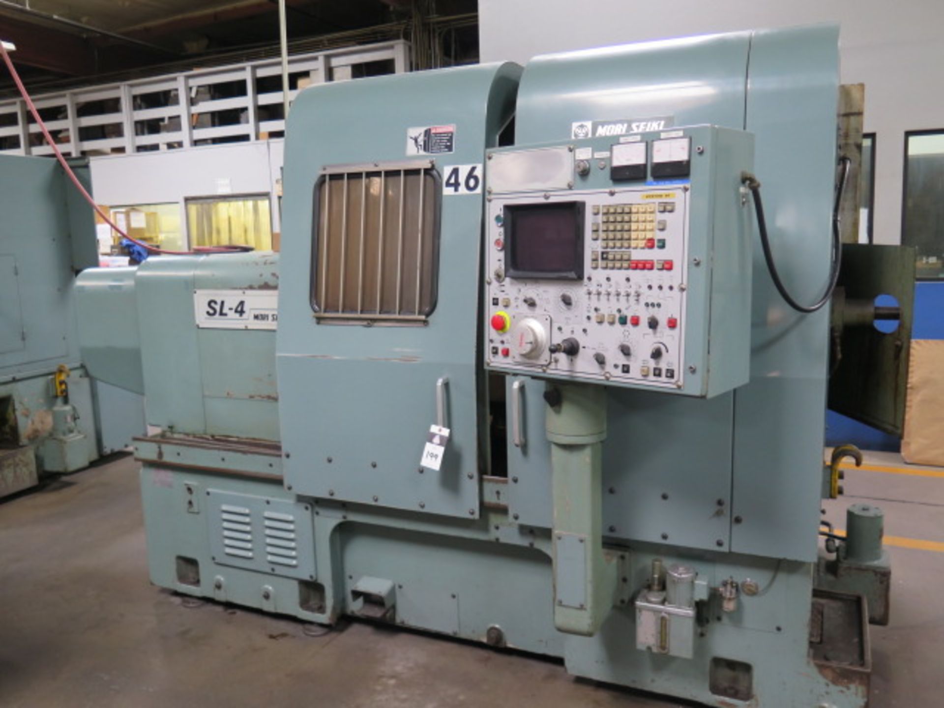 Mori Seiki SL-4A CNC Turning Center s/n 1033 w. Fanuc 6T Controls, 10-Station Turret, SOLD AS IS - Image 2 of 11