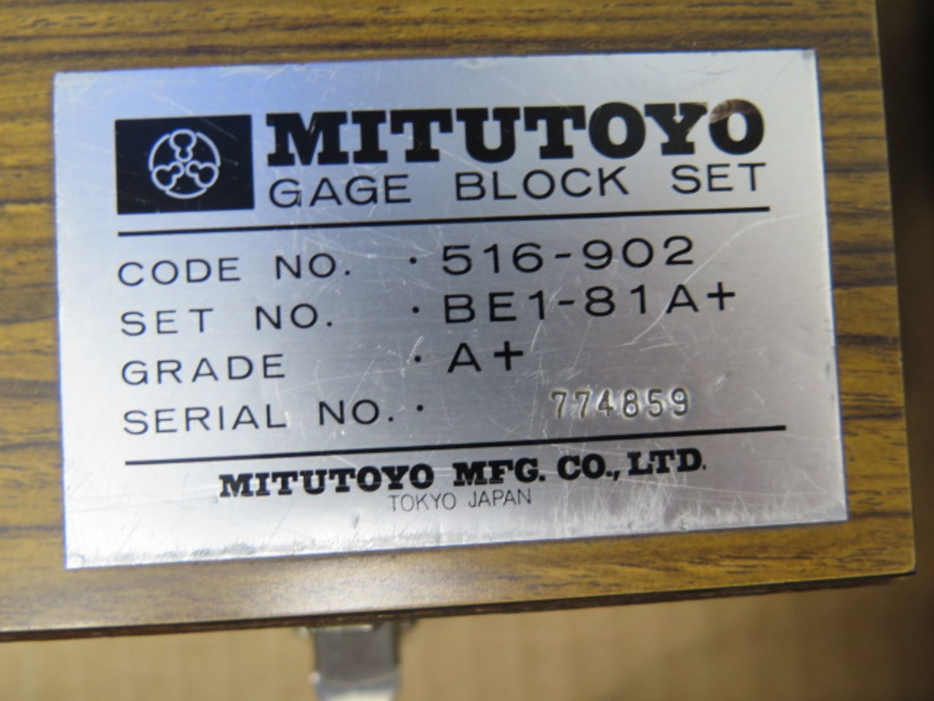 Mitutoyo Gage Block Set (SOLD AS-IS - NO WARRANTY) - Image 7 of 7