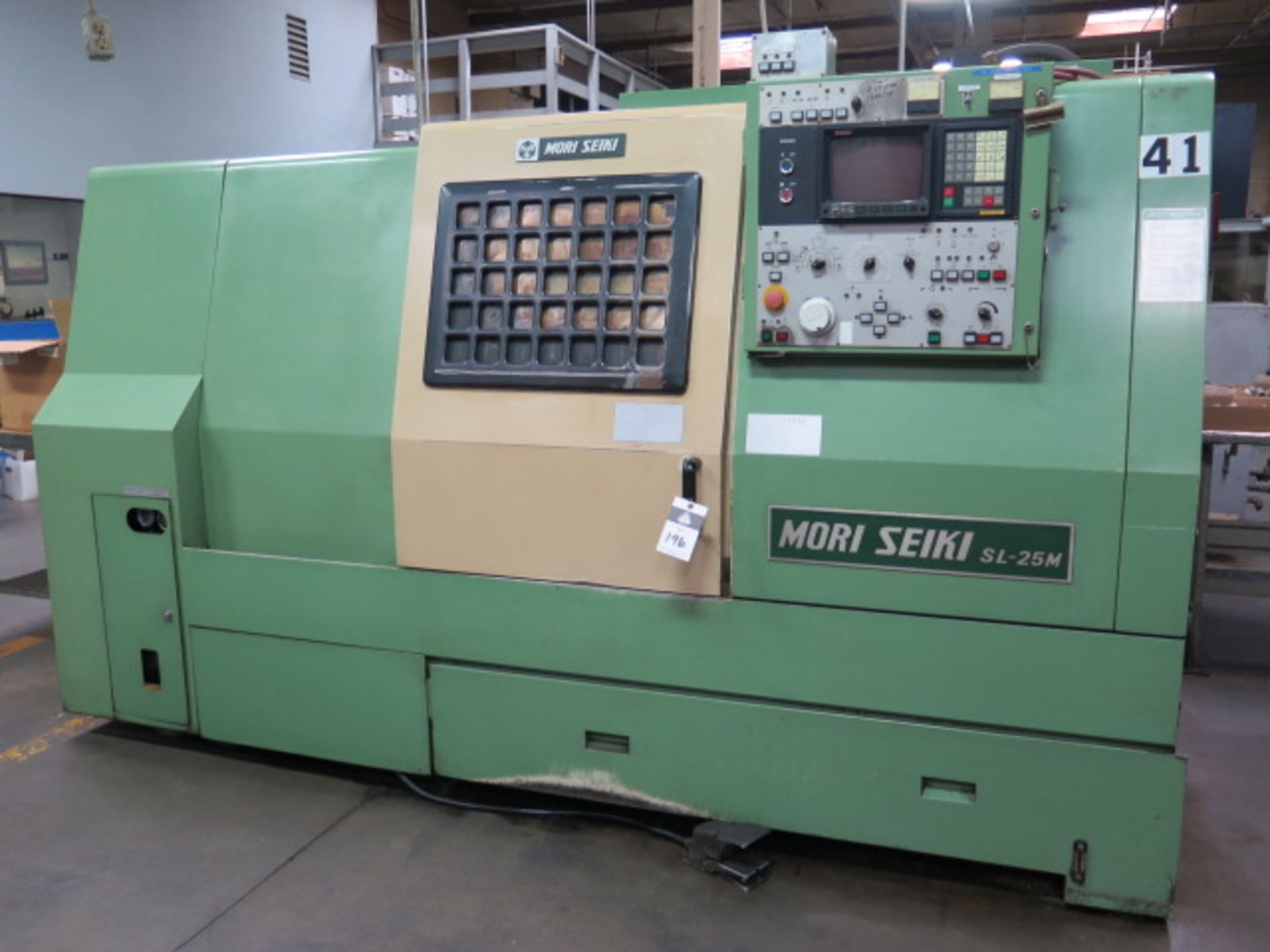 Mori Seiki SL-25MC5 CNC Turning Center s/n 335 w/ Fanuc 10T Controls, 12-Station Turret, SOLD AS IS