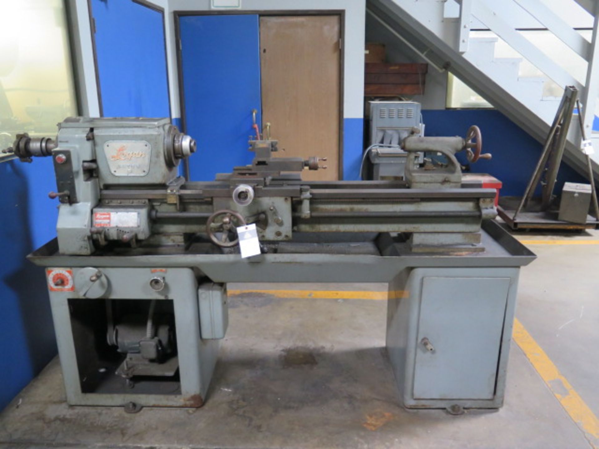 Logan 15” x 60” Lathe w/ 55-2000 Dial Change RPM, Inch Threading, Tailstock, KDK, SOLD AS IS