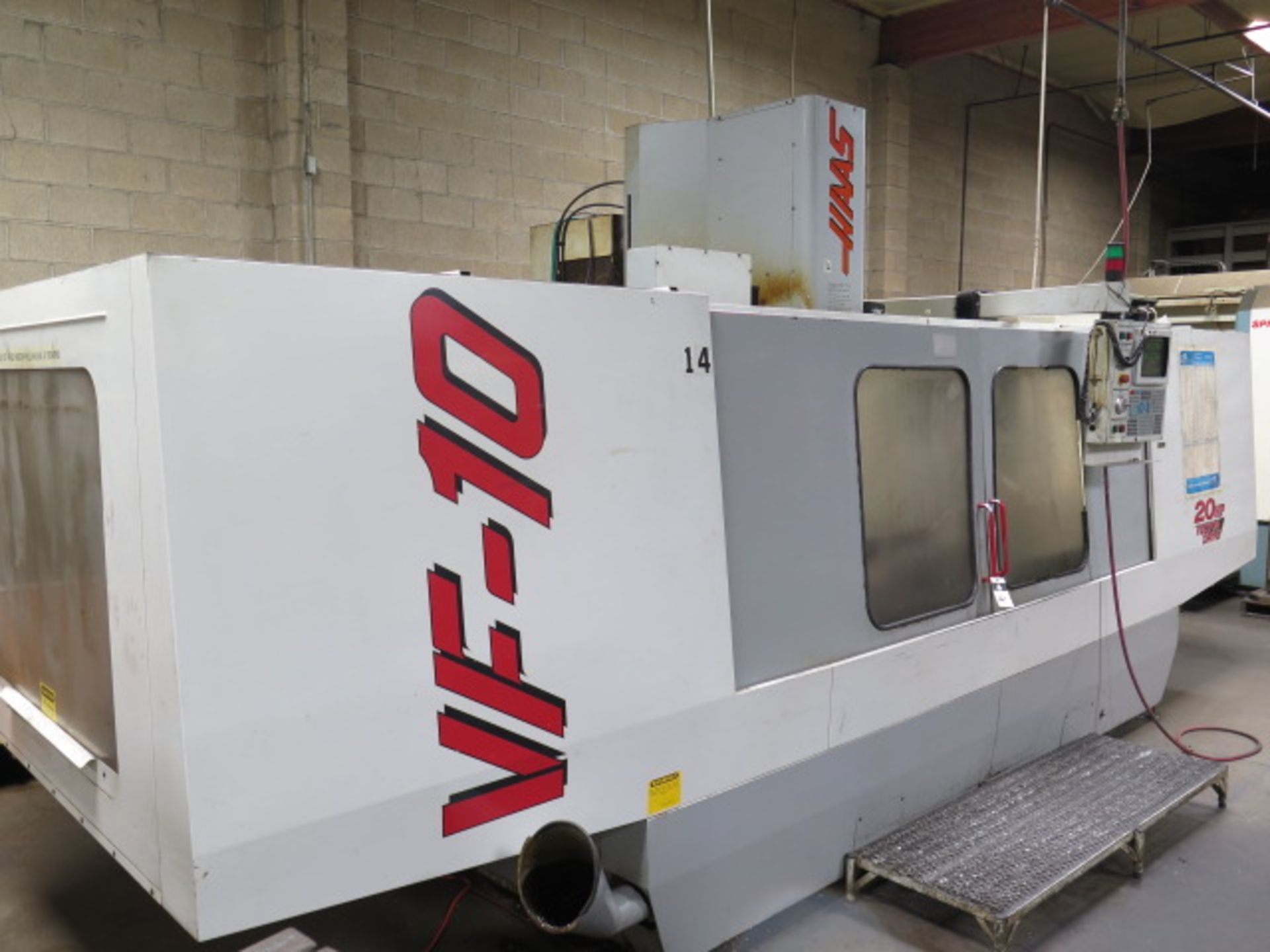 1998 Haas VF-10 4-Axis CNC VMC, s/n 13842 w/ Haas Controls, Hand Wheel, 32-Station ATC, SOLD AS IS - Image 3 of 17