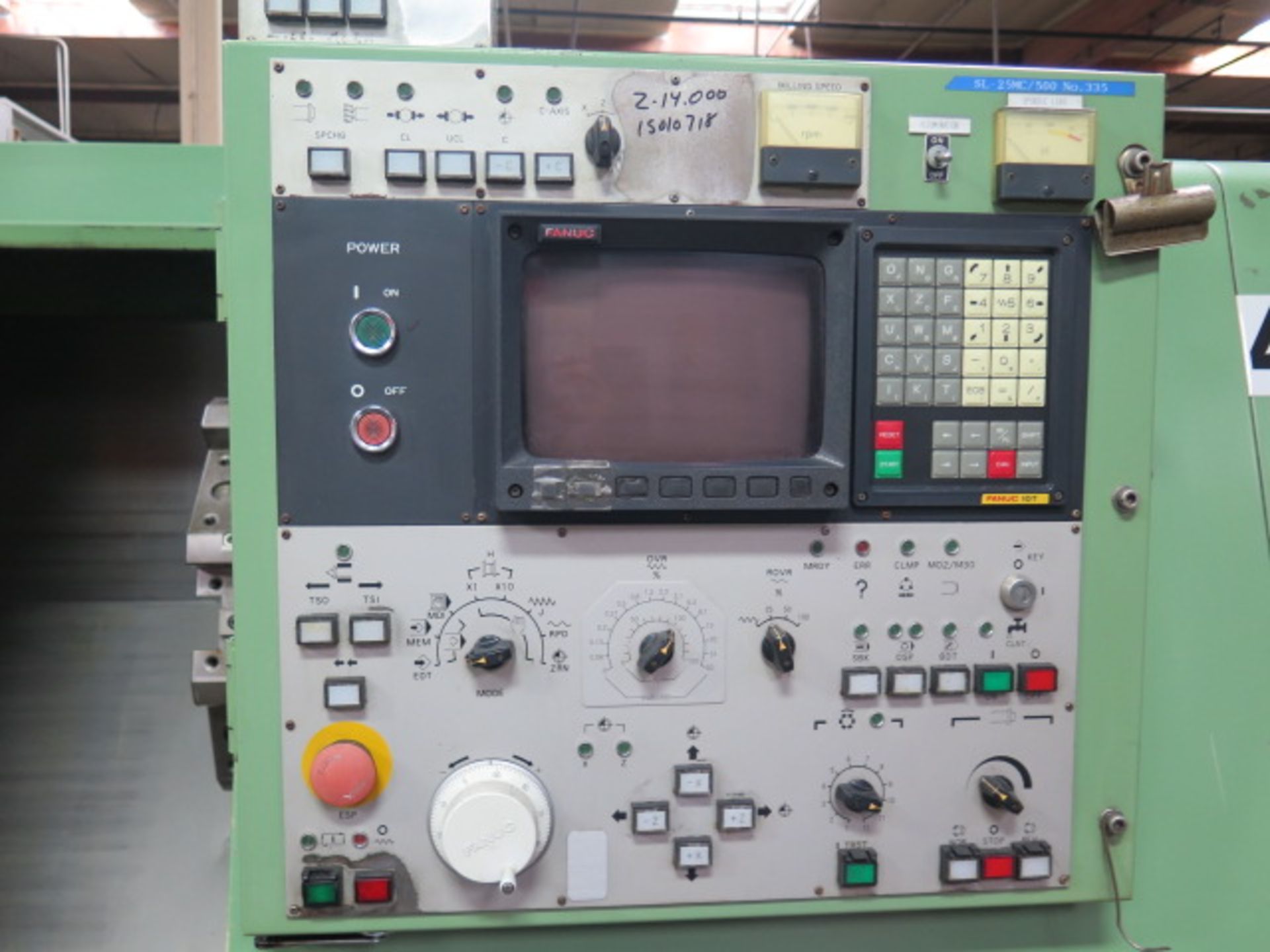 Mori Seiki SL-25MC5 CNC Turning Center s/n 335 w/ Fanuc 10T Controls, 12-Station Turret, SOLD AS IS - Image 9 of 12