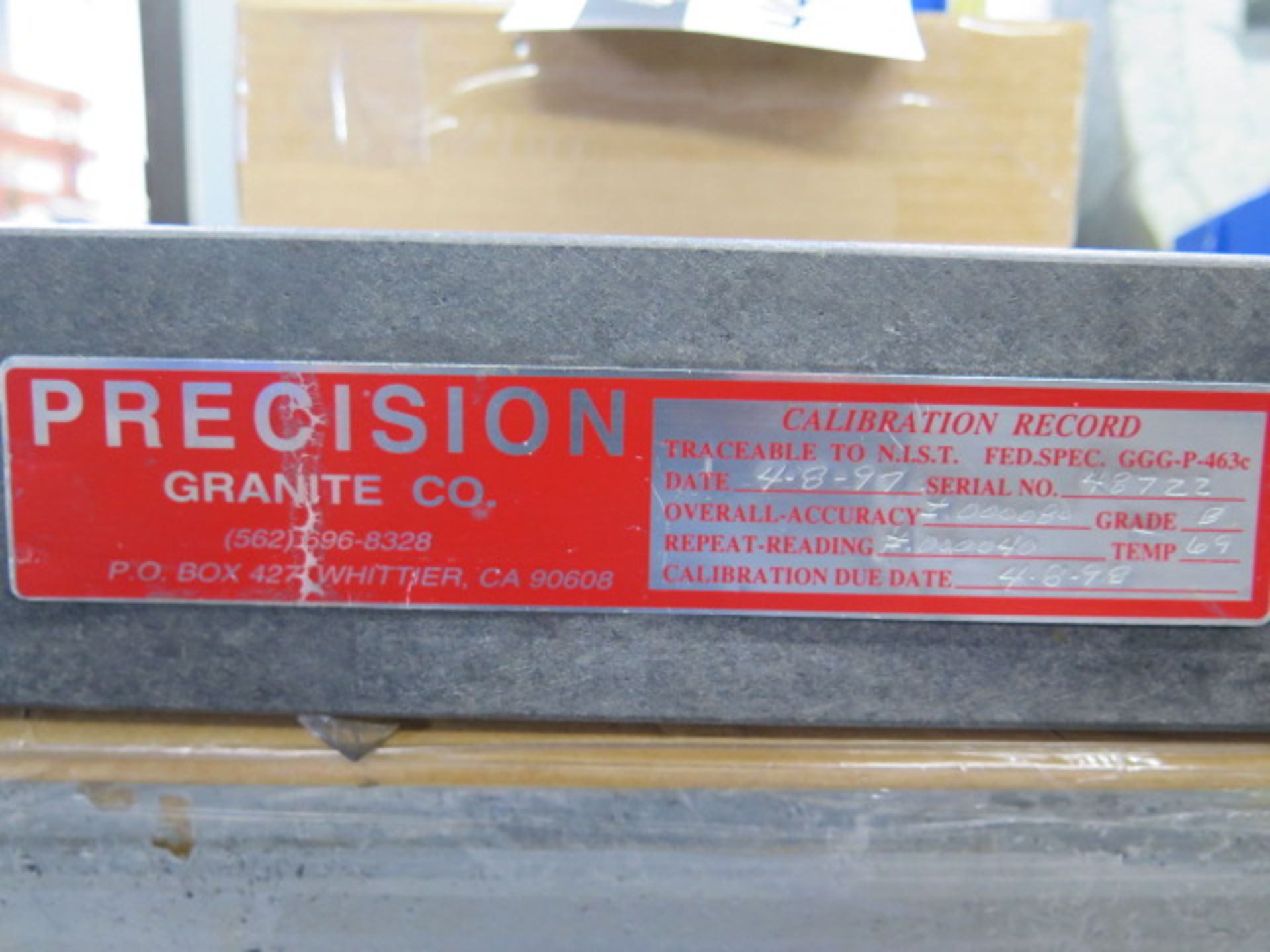 Precision 18" x 24" x 3" Granite Surface Plate (SOLD AS-IS - NO WARRANTY) - Image 6 of 6