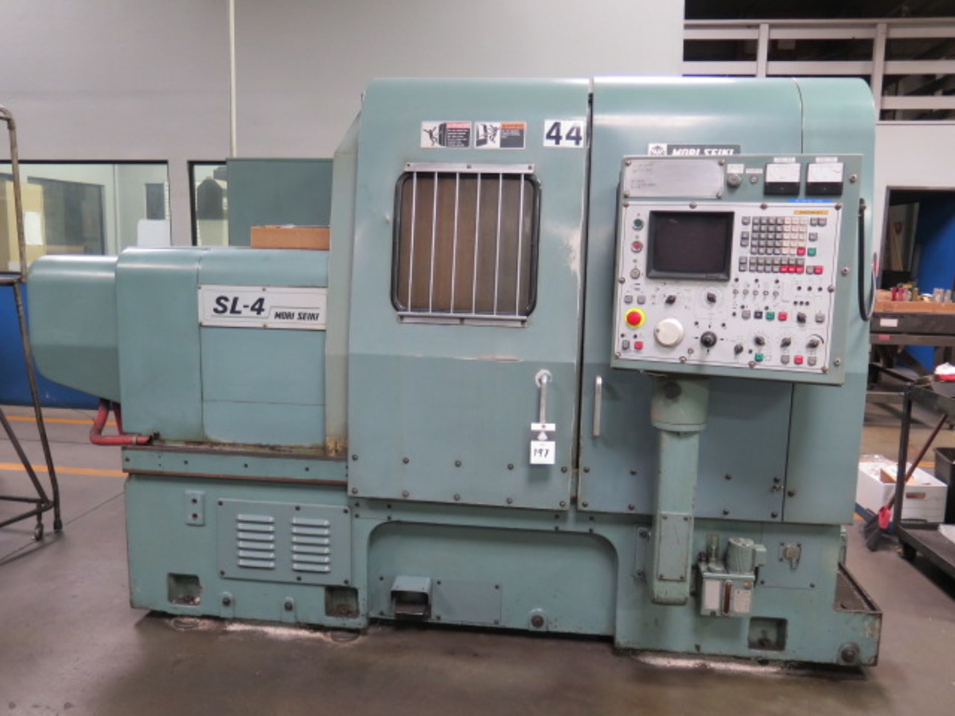 Mori Seiki SL-4A CNC Turning Center s/n 1234 w/ Fanuc 6T Controls, 10-Station Turret, SOLD AS IS