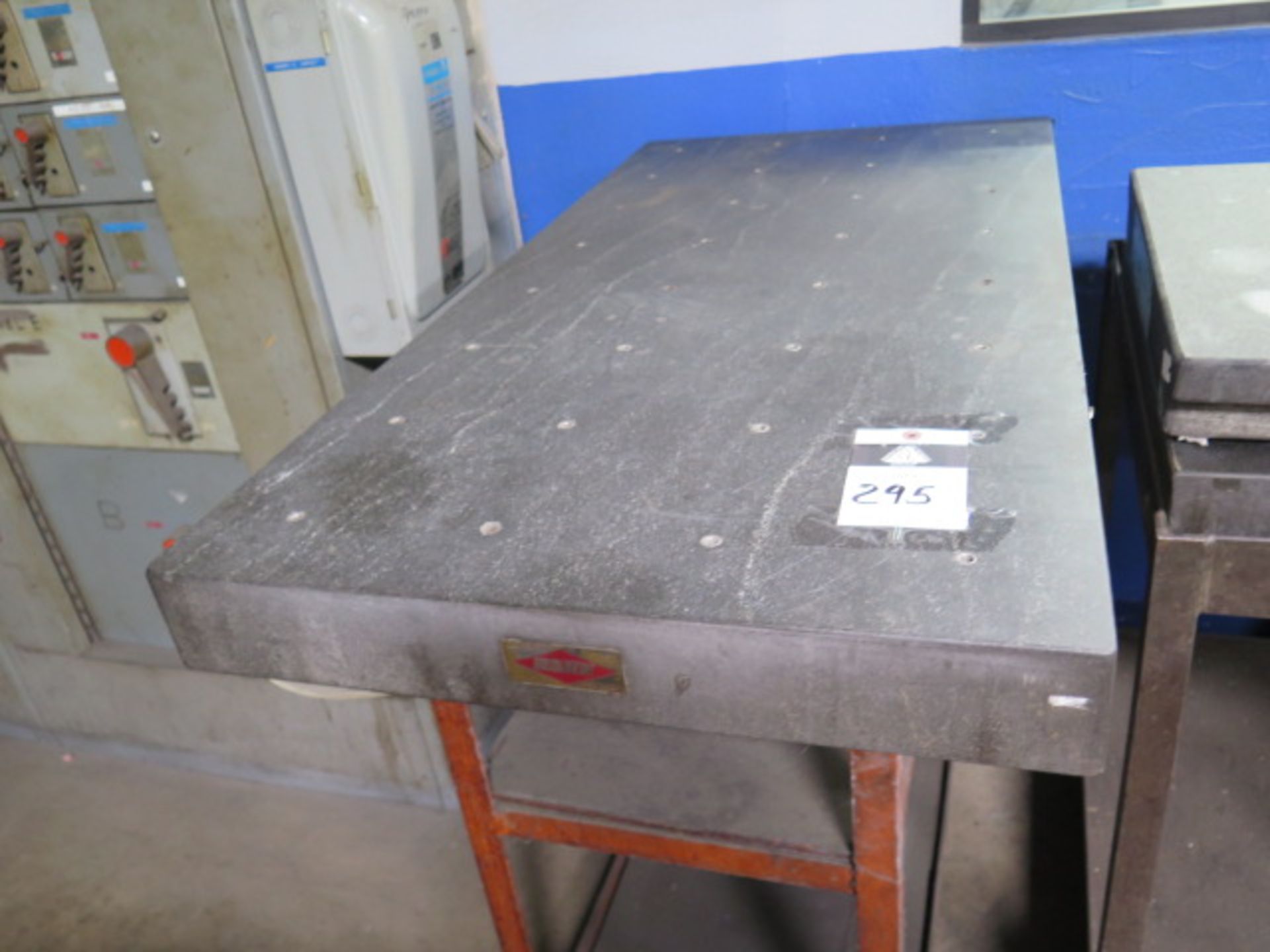 Rahn 24" x 48" x 3 1/2" Granite Surface Plate w/ Rolling Stand (SOLD AS-IS - NO WARRANTY) - Image 2 of 7