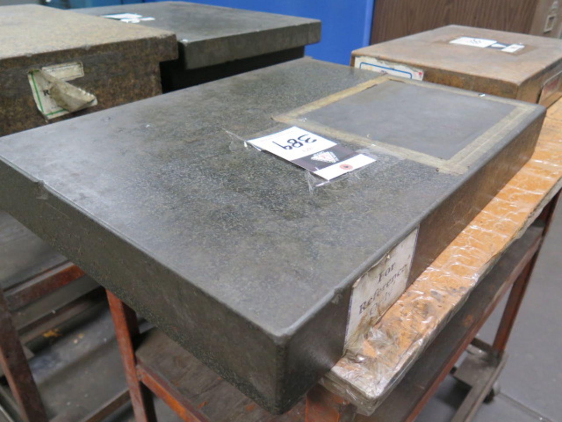 18" x 24" x 3" Granite Surface Plate w/ Rolling Stand (SOLD AS-IS - NO WARRANTY) - Image 4 of 5
