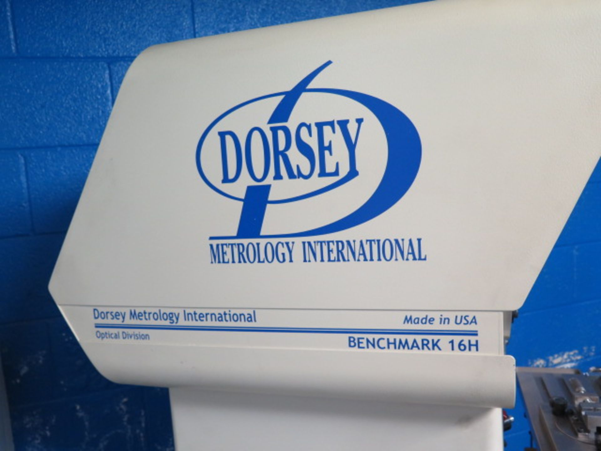 Dorsey “Benchmark 16H” 16” Optical Comparator s/n 1004-7828 w/ Quadra-Chek 200 Programmable DRO, - Image 10 of 10