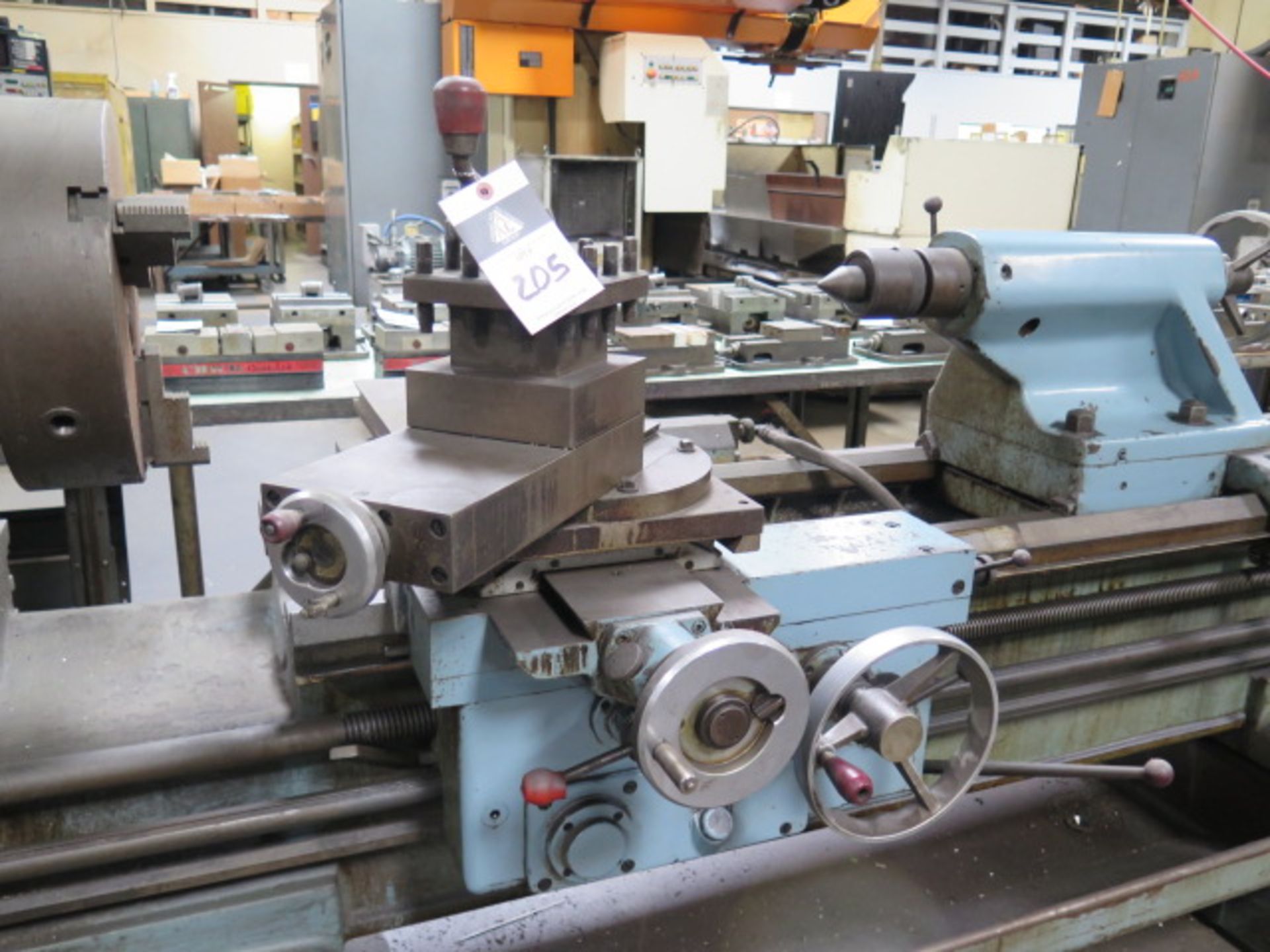 Cazeneuve HB725 26 ½” x 122” Geared Head Gap Bed Lathe w/ 14-1600 RPM, Inch/mm Threading, SOLD AS IS - Image 7 of 11